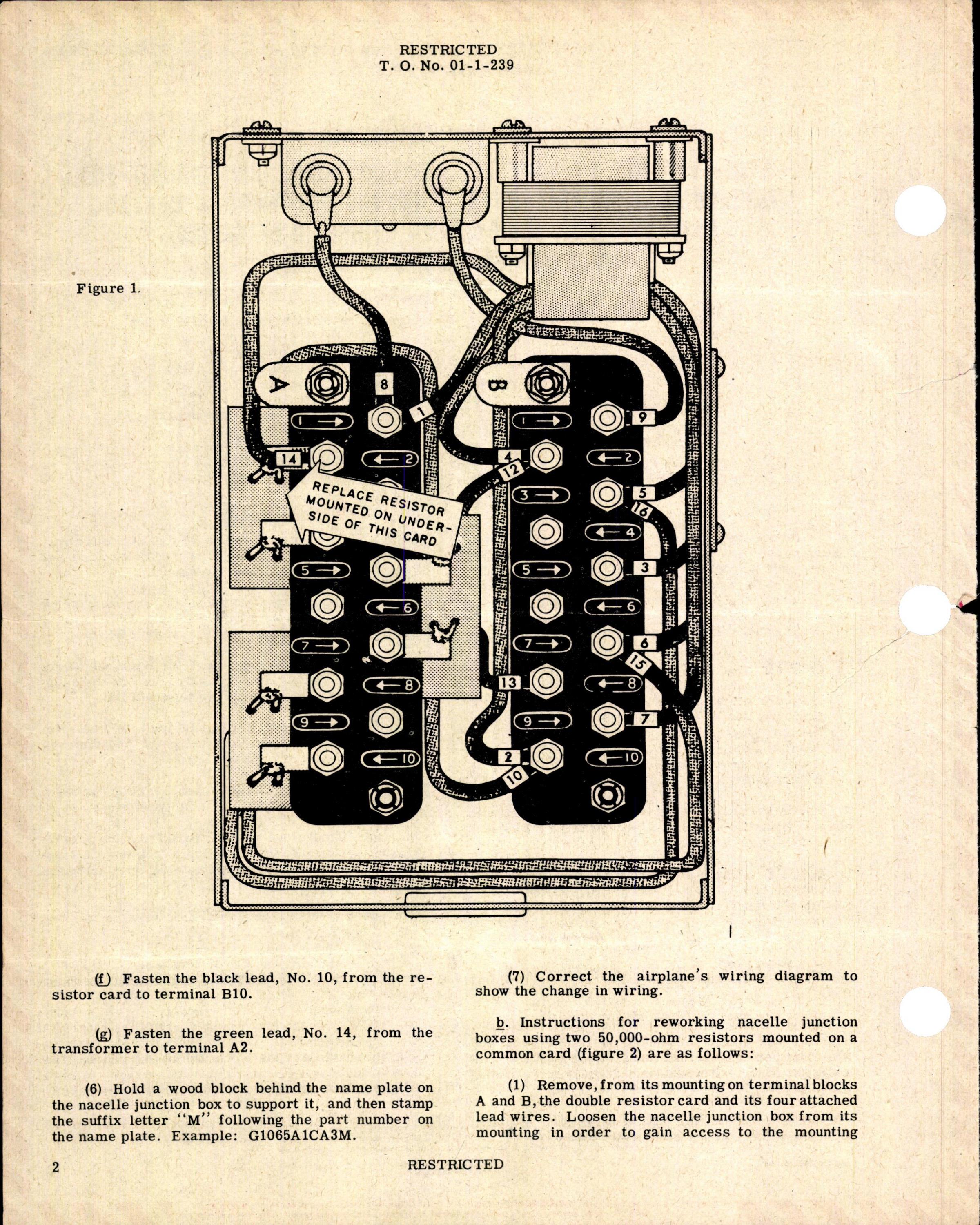 Sample page 2 from AirCorps Library document: Rework of Nacelle Junction Boxes and Circuit for Type B Turbosupercharger Control Systems
