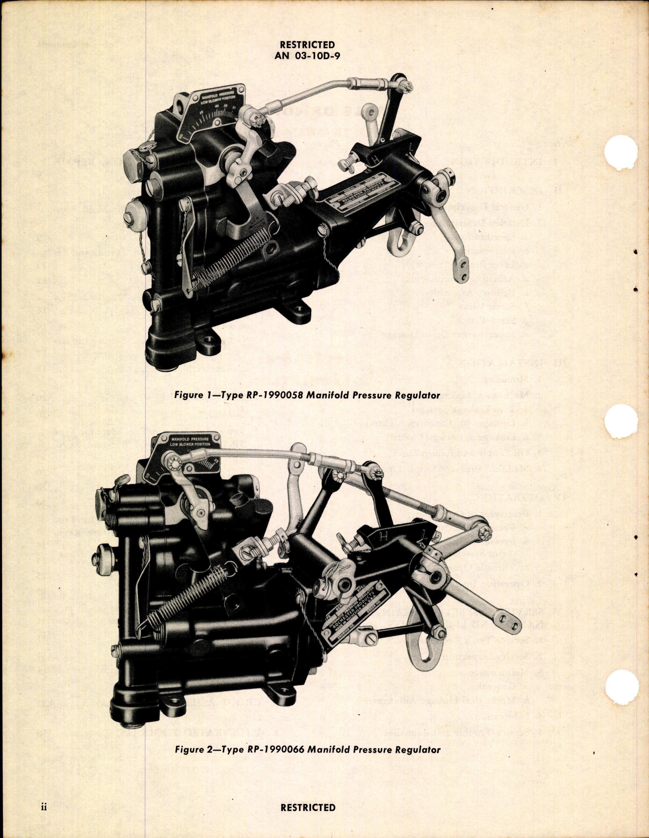 Sample page 6 from AirCorps Library document: Handbook of Instructions with Parts Catalog for Manifold Pressure Regulators