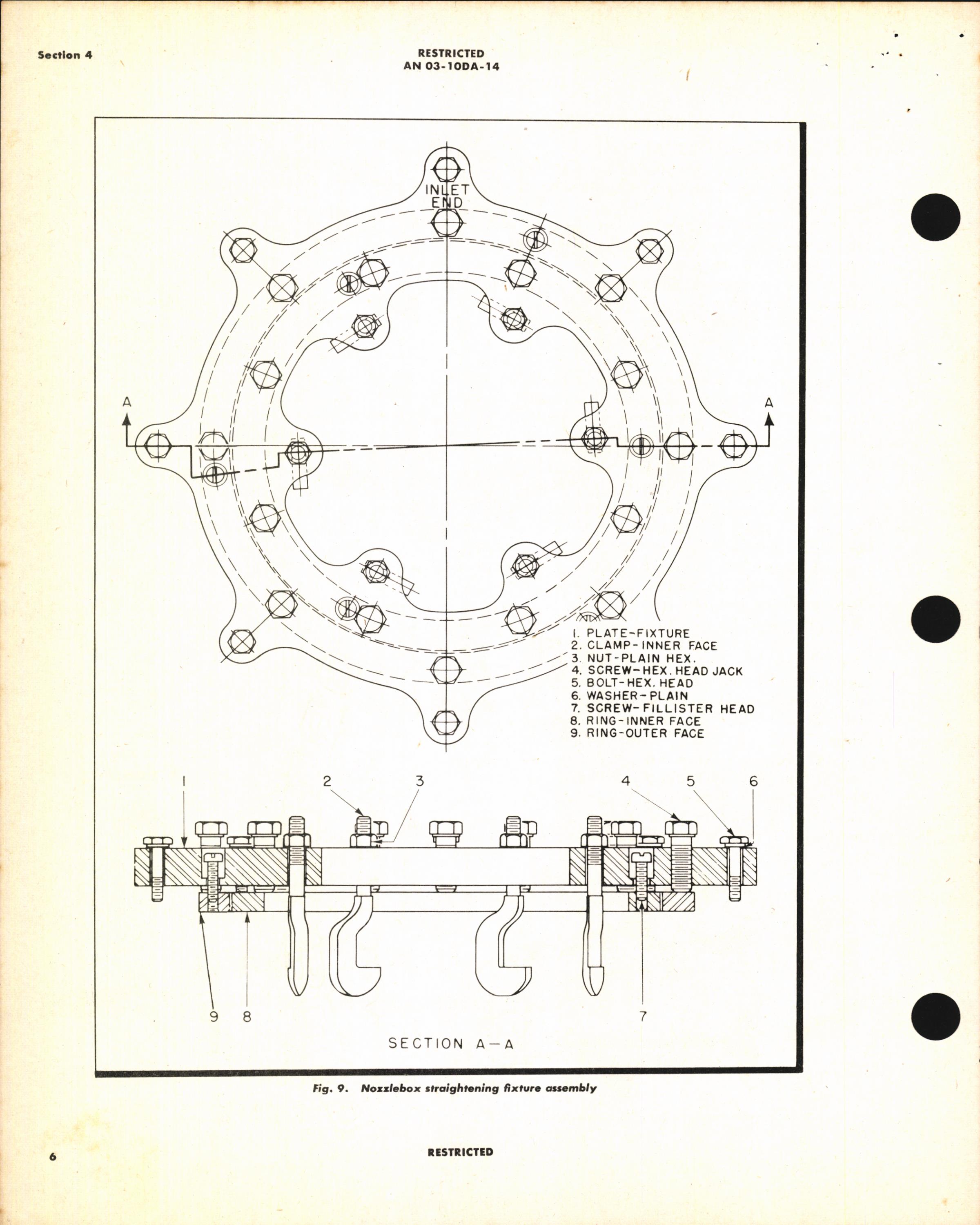 Sample page 10 from AirCorps Library document: Repair Instructions for Nozzle Boxes Types B-1, 2, 3, 13, 22, & 33 Turbosuperchargers