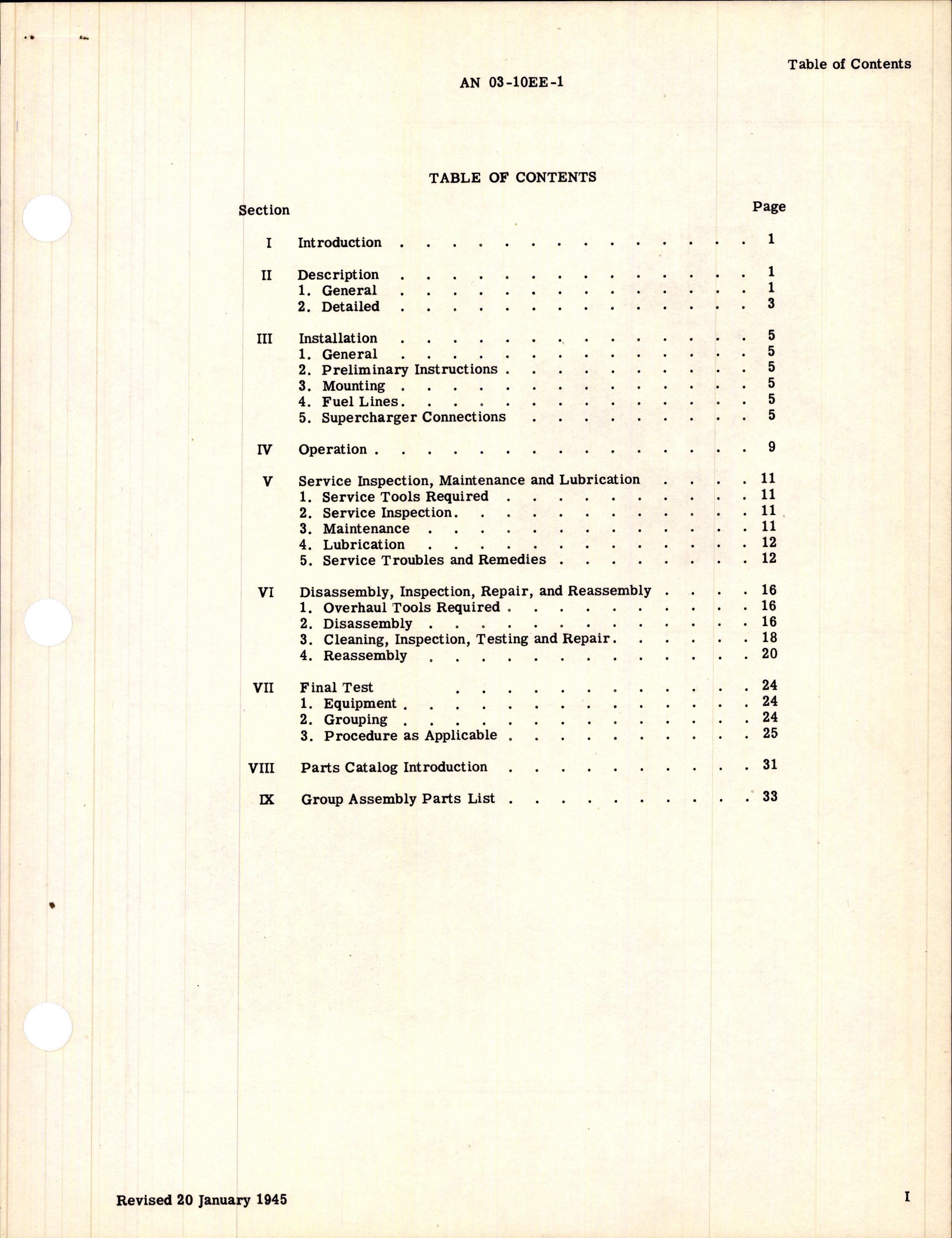 Sample page 3 from AirCorps Library document: Operation, Service, & Overhaul Instructions with Parts Catalog for Engine-Driven Fuel Pumps