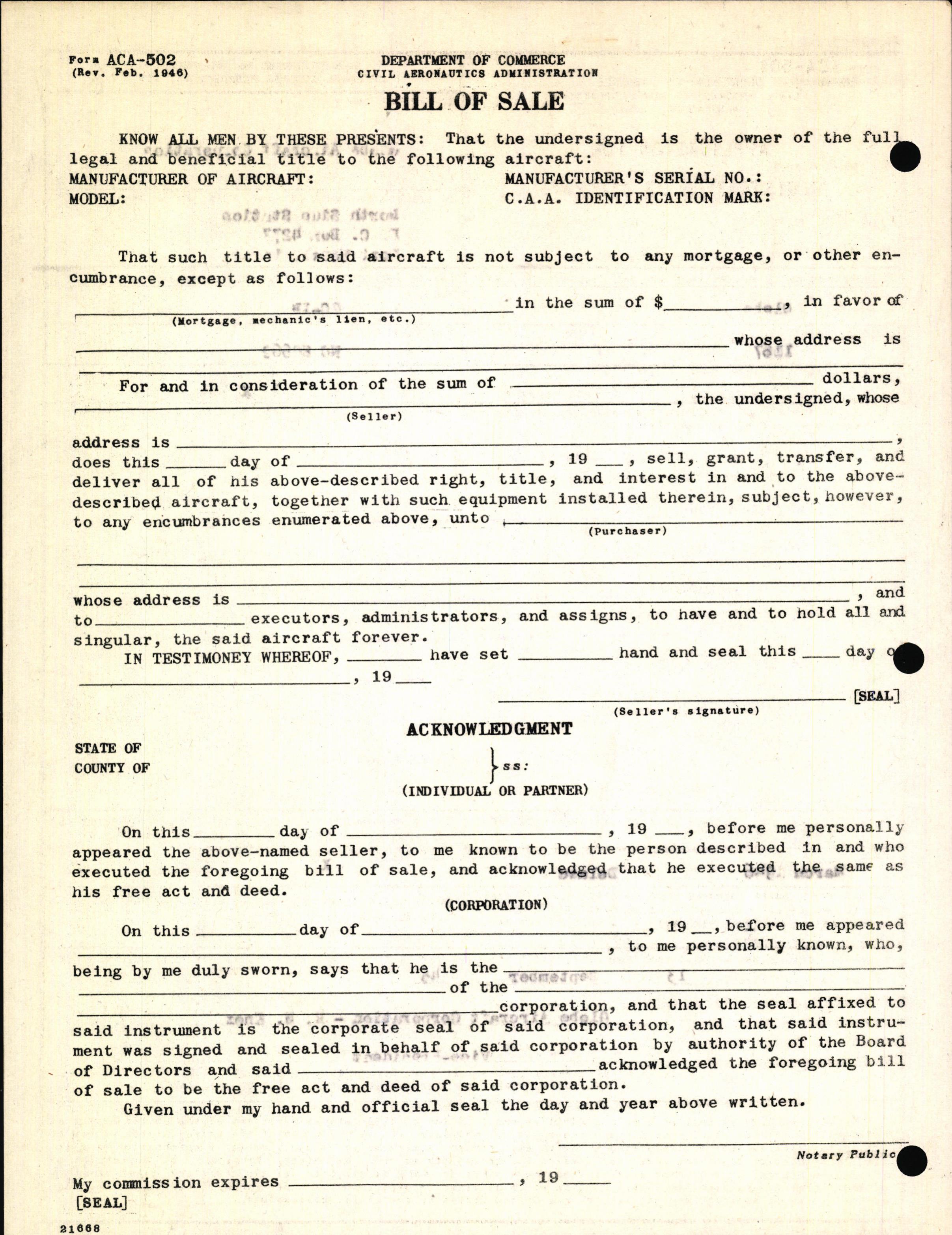 Sample page 4 from AirCorps Library document: Technical Information for Serial Number 1067