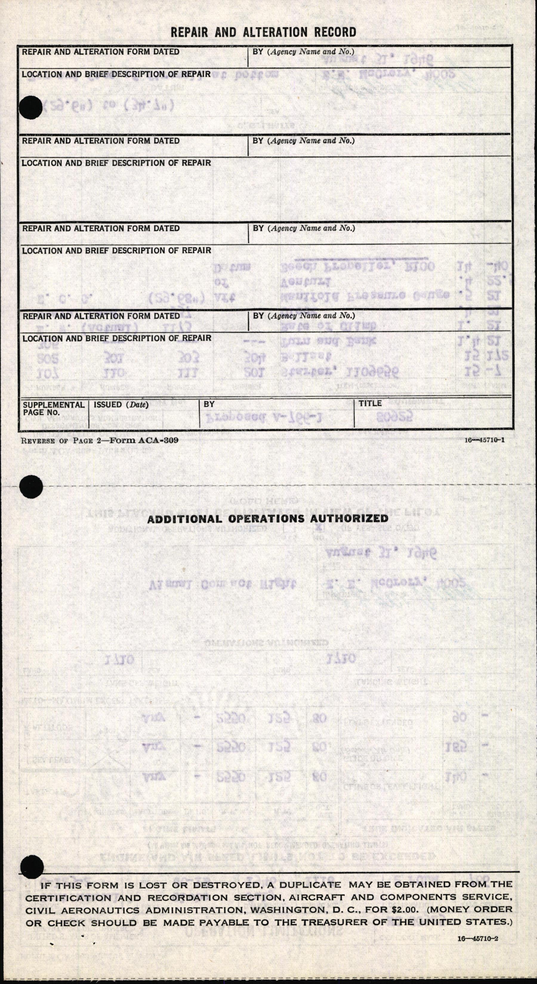 Sample page 6 from AirCorps Library document: Technical Information for Serial Number 1118