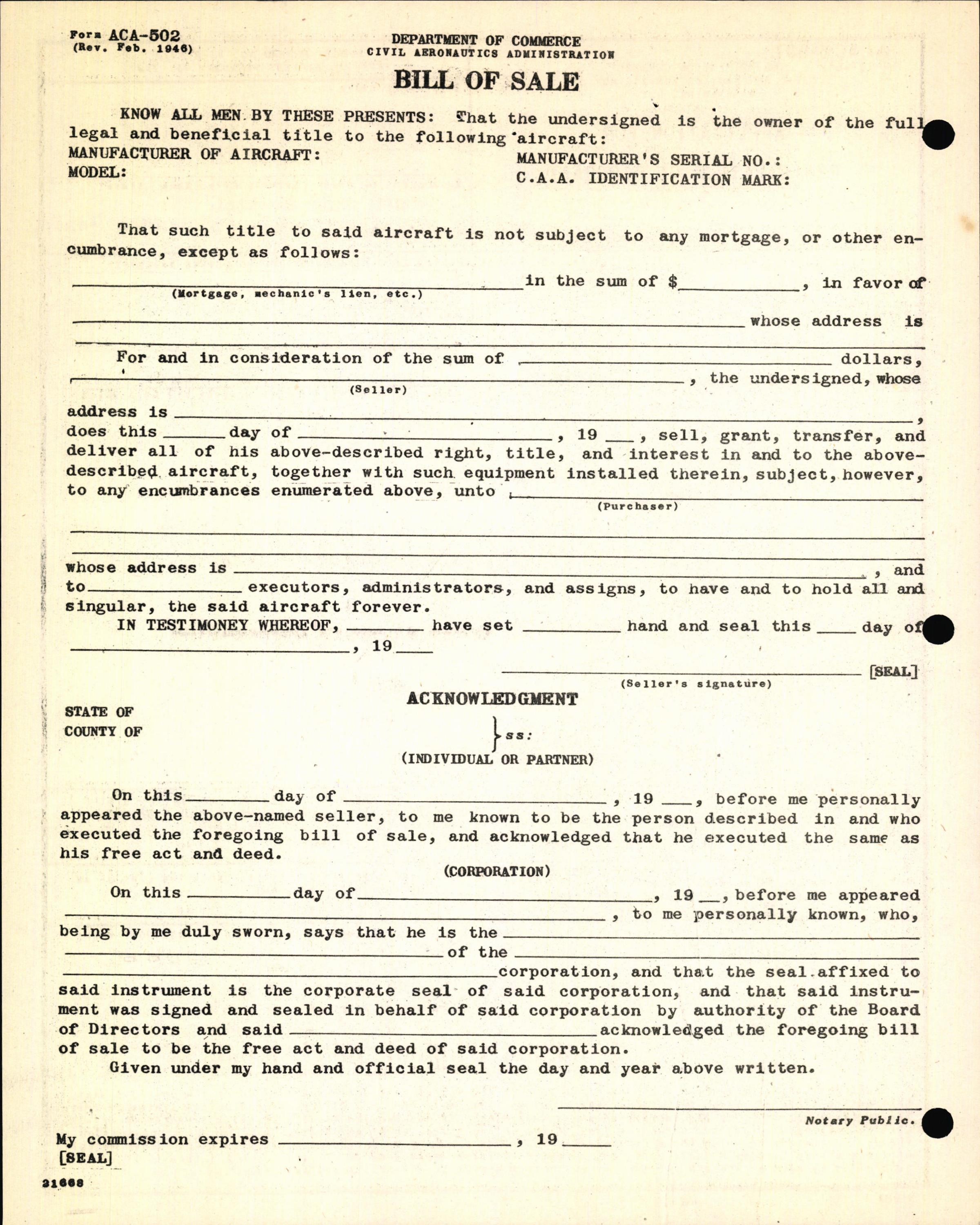Sample page 8 from AirCorps Library document: Technical Information for Serial Number 1271