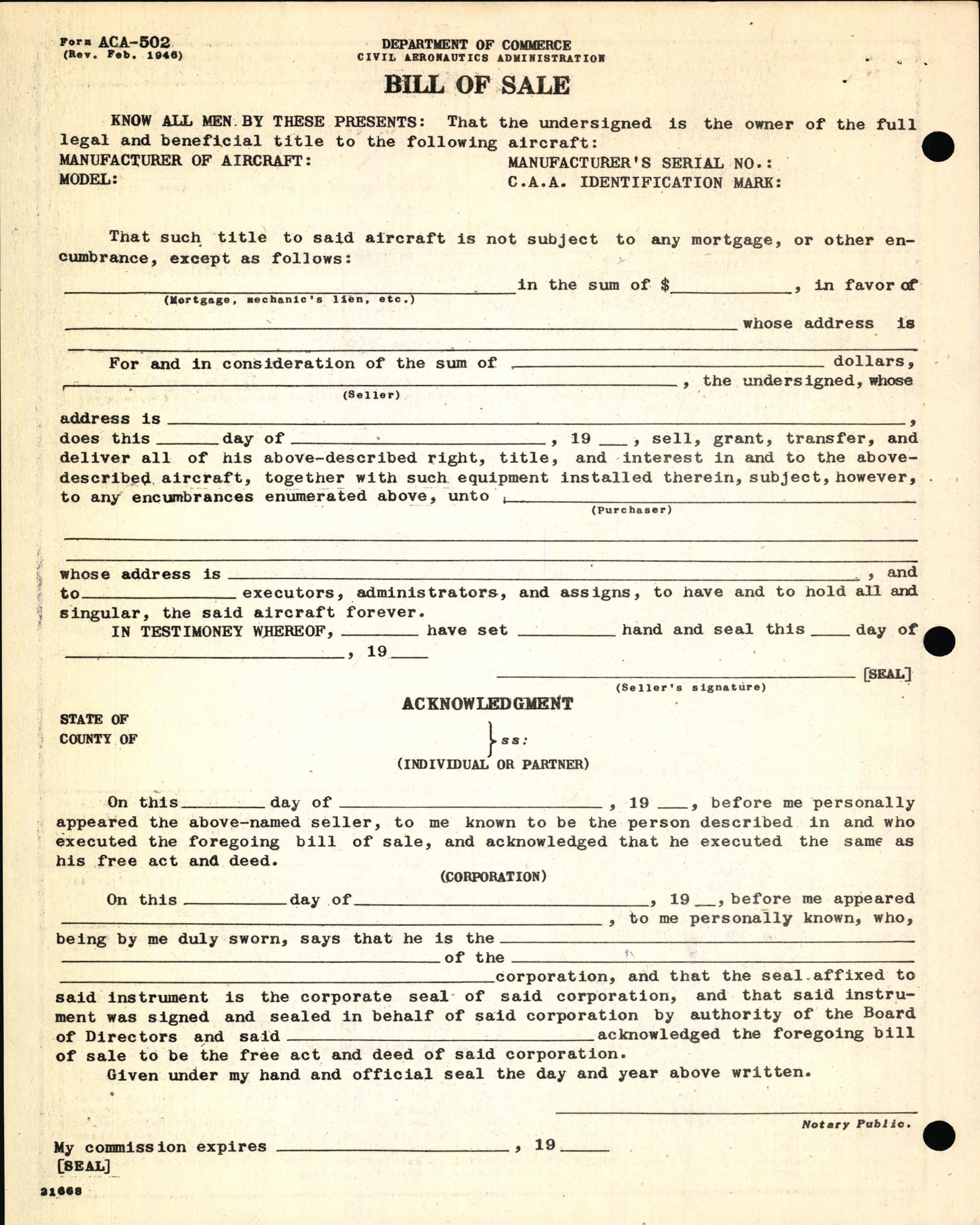 Sample page 4 from AirCorps Library document: Technical Information for Serial Number 1296