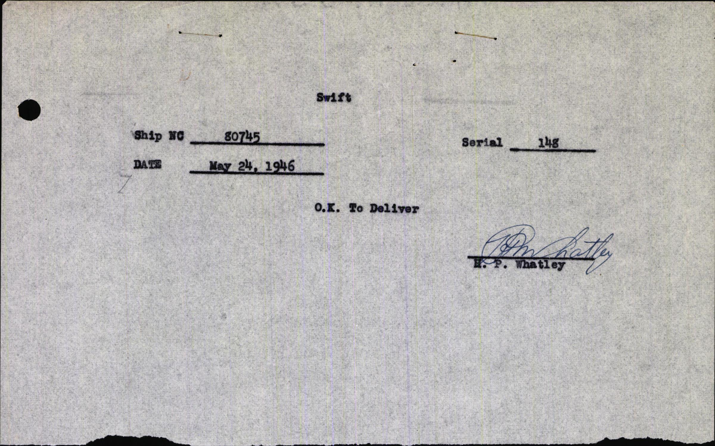 Sample page 3 from AirCorps Library document: Technical Information for Serial Number 148