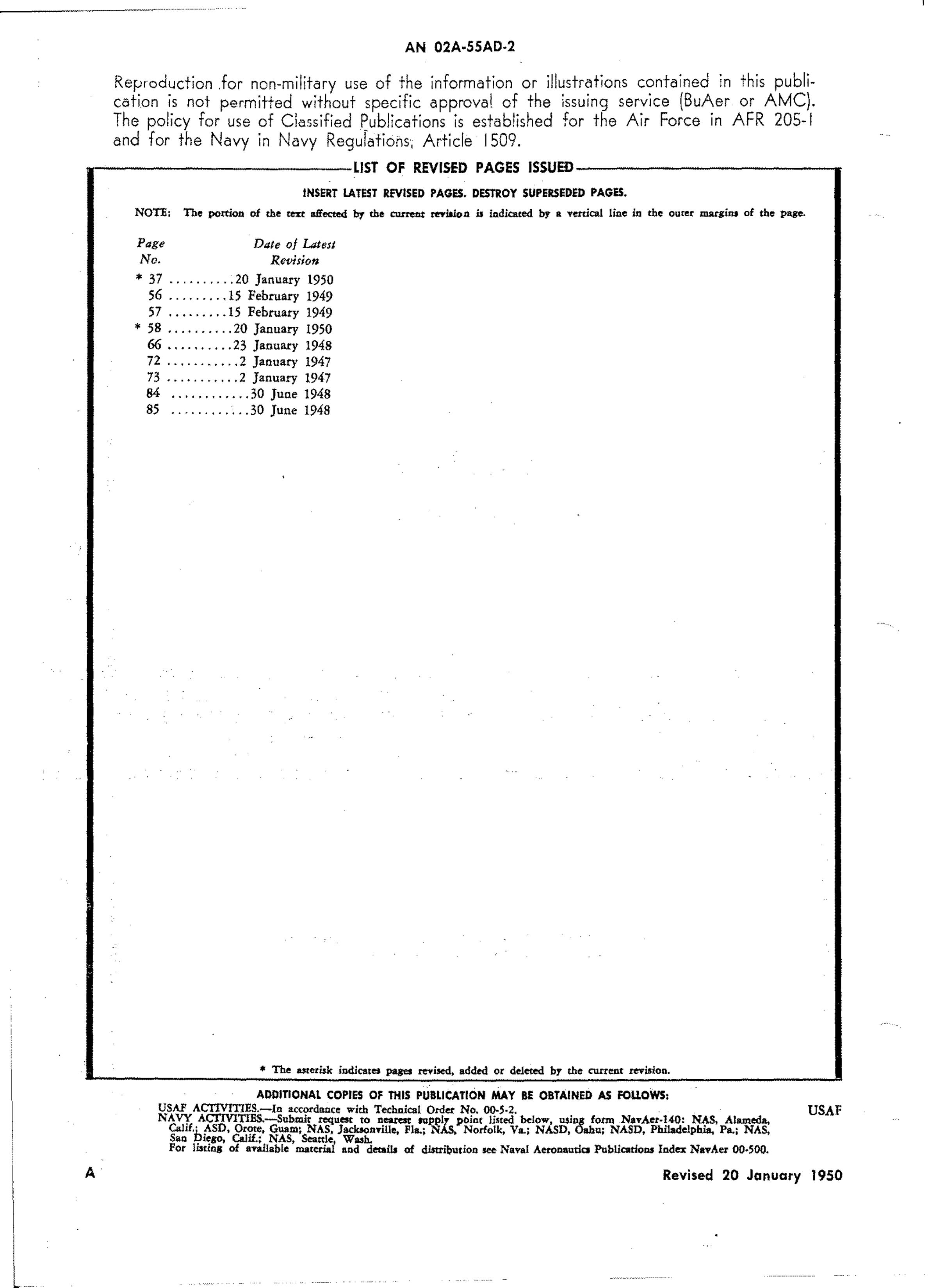 Sample page 2 from AirCorps Library document: Service Instructions for Model V-1650-9 Aircraft Engines
