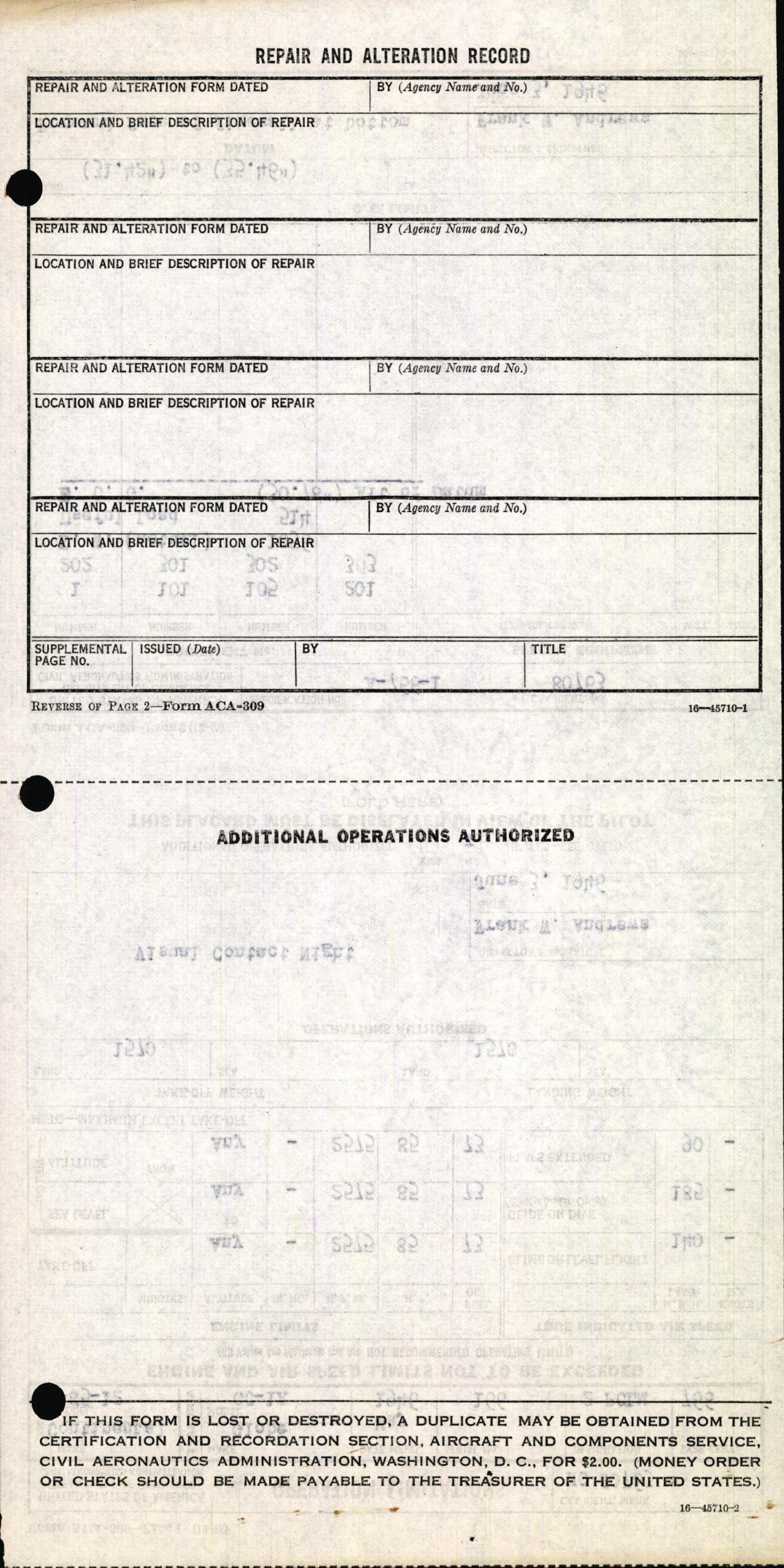 Sample page 6 from AirCorps Library document: Technical Information for Serial Number 166