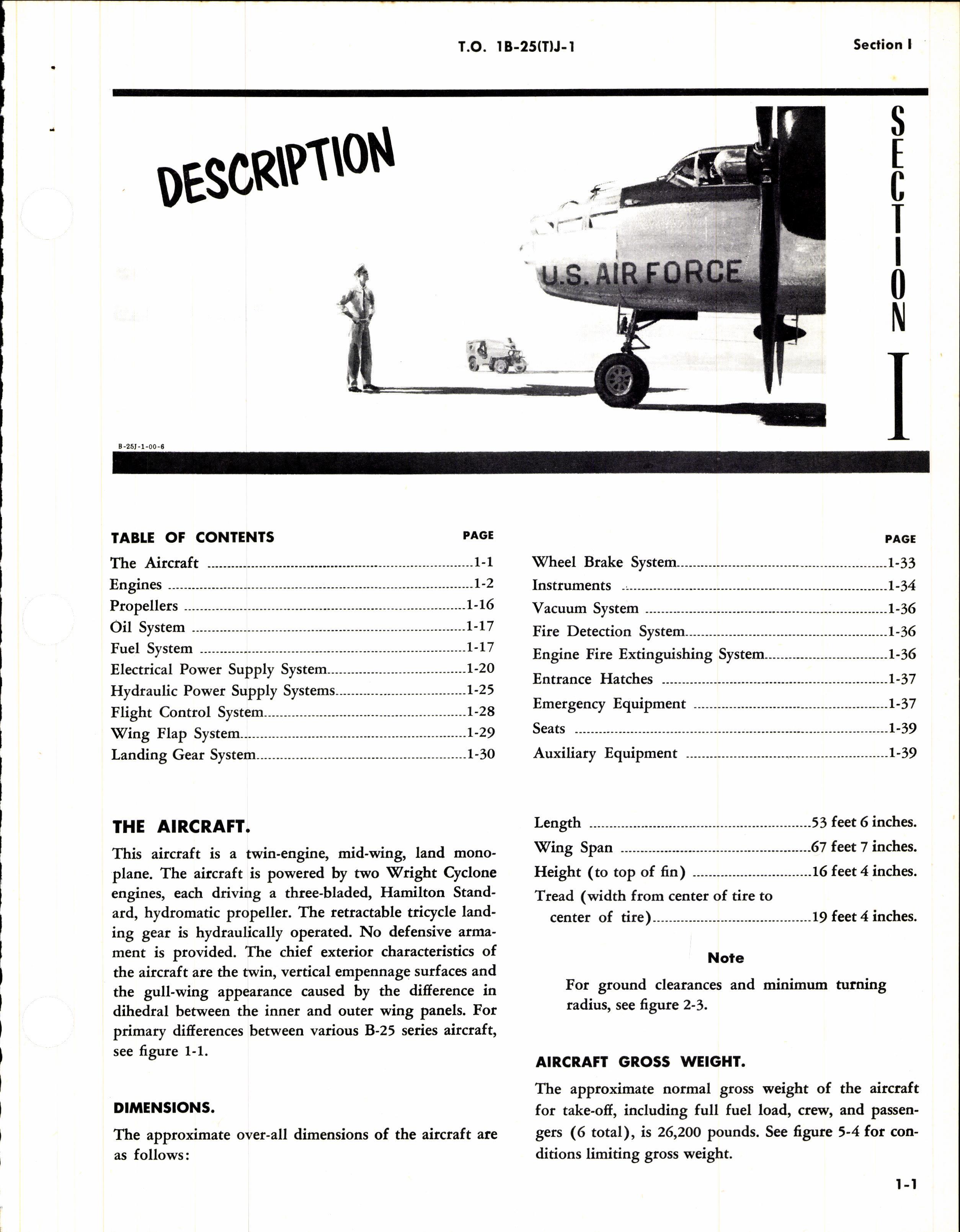 Sample page 7 from AirCorps Library document: Flight Handbook for TB-25J Aircraft