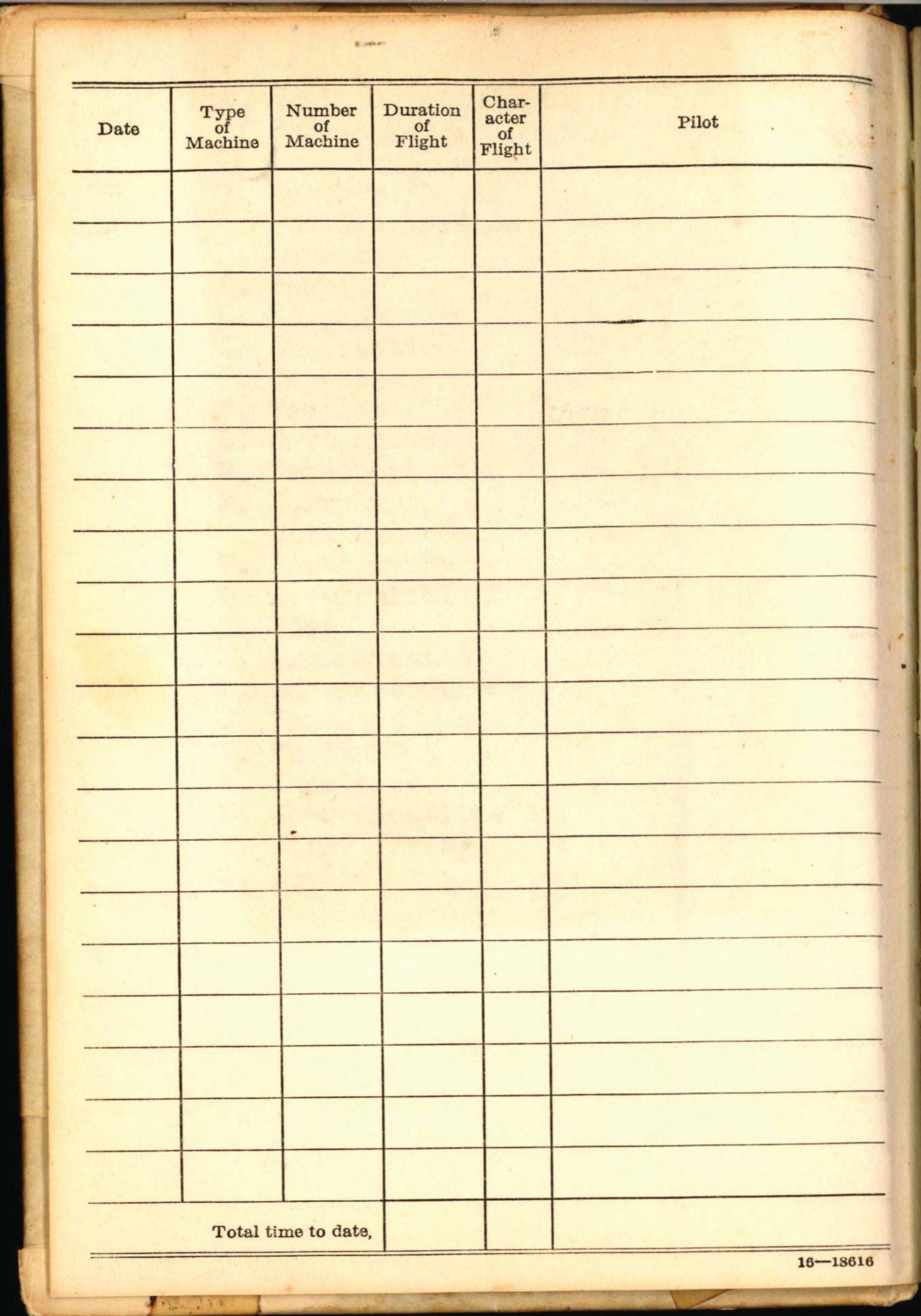 Sample page 5 from AirCorps Library document: 1st Lt. Gordon S. Haugen Flight Log
