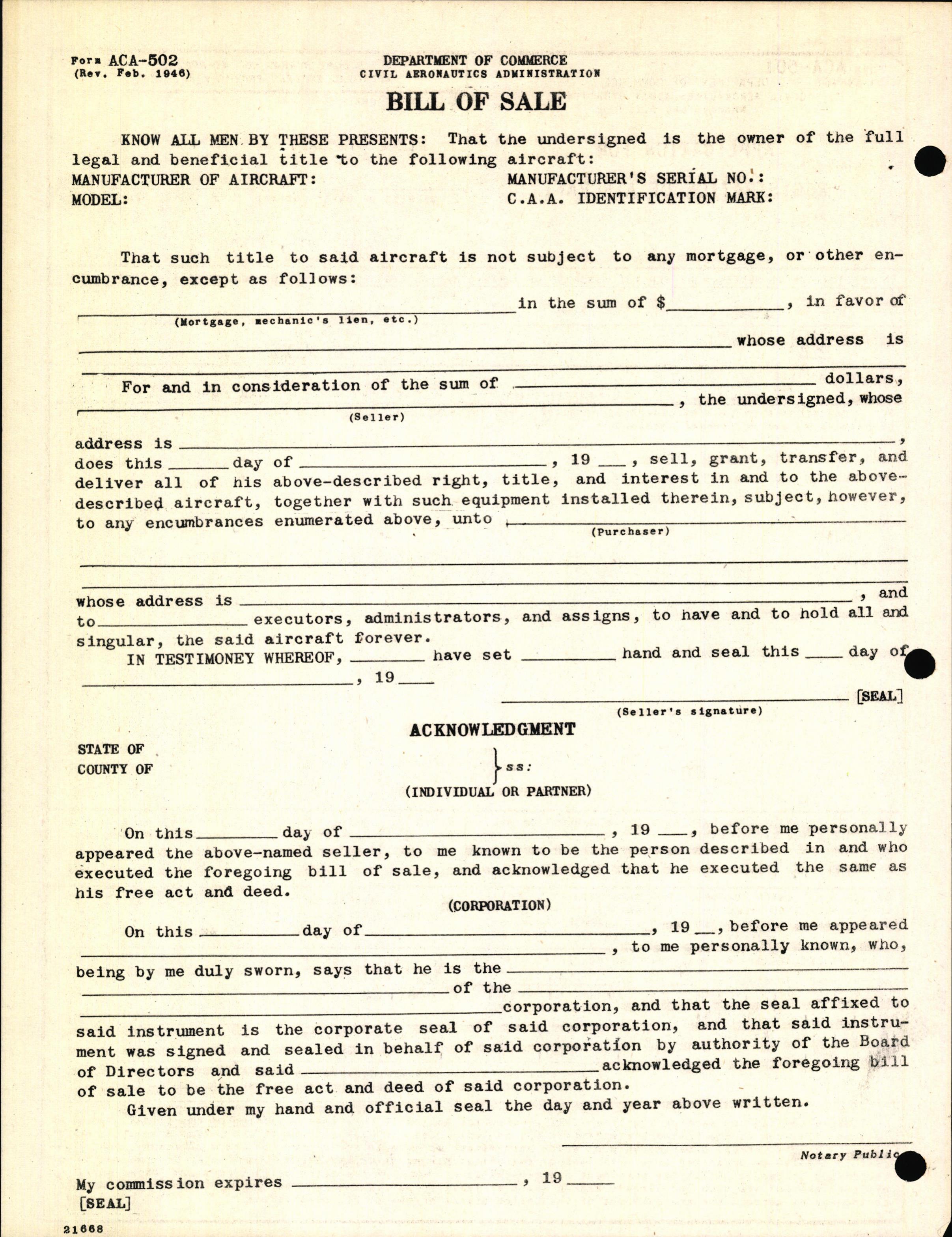 Sample page 4 from AirCorps Library document: Technical Information for Serial Number 2022