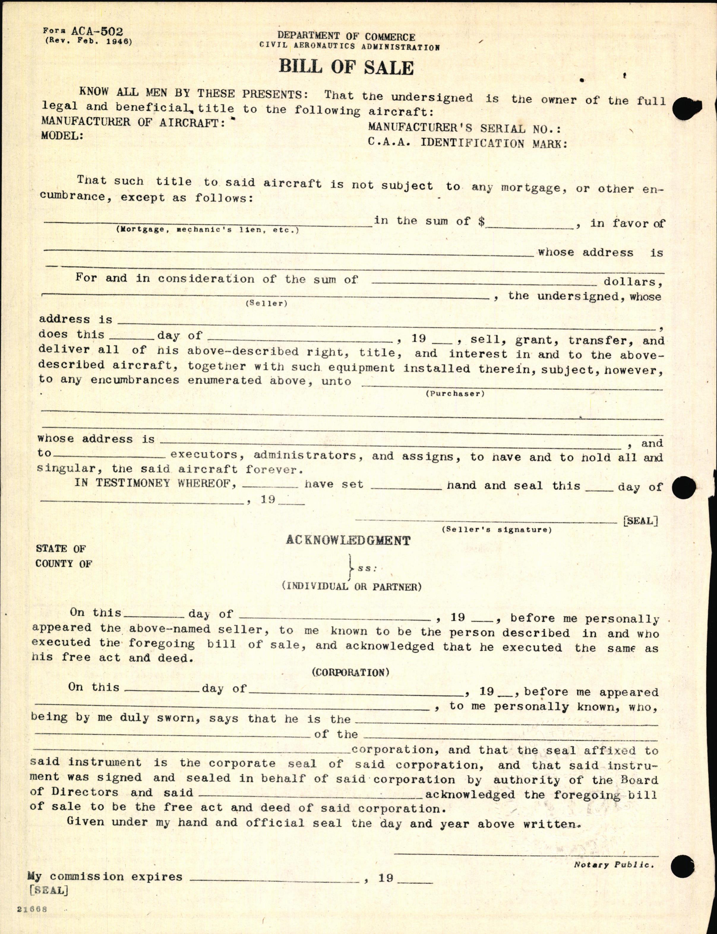 Sample page 2 from AirCorps Library document: Technical Information for Serial Number 2070