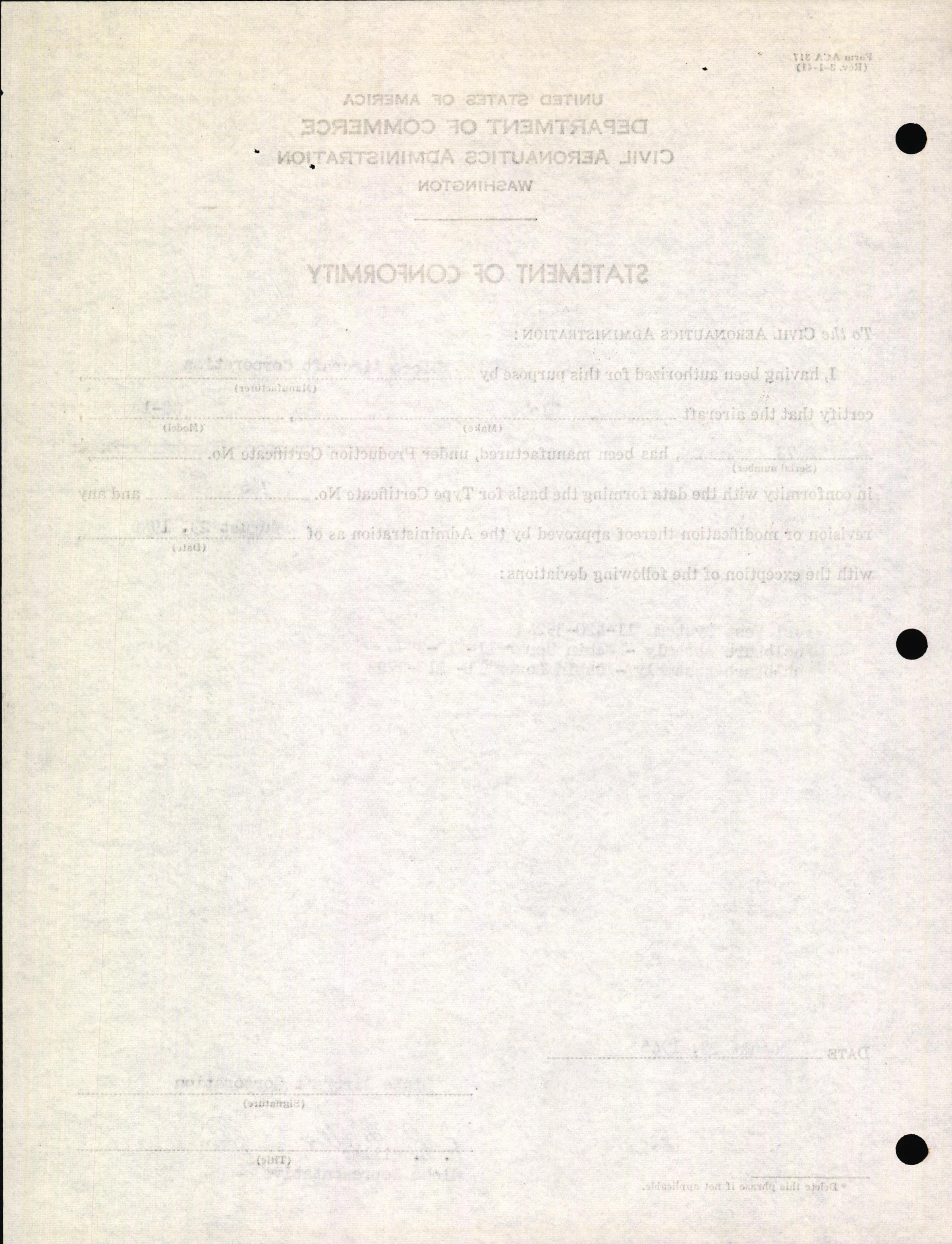 Sample page 4 from AirCorps Library document: Technical Information for Serial Number 2073