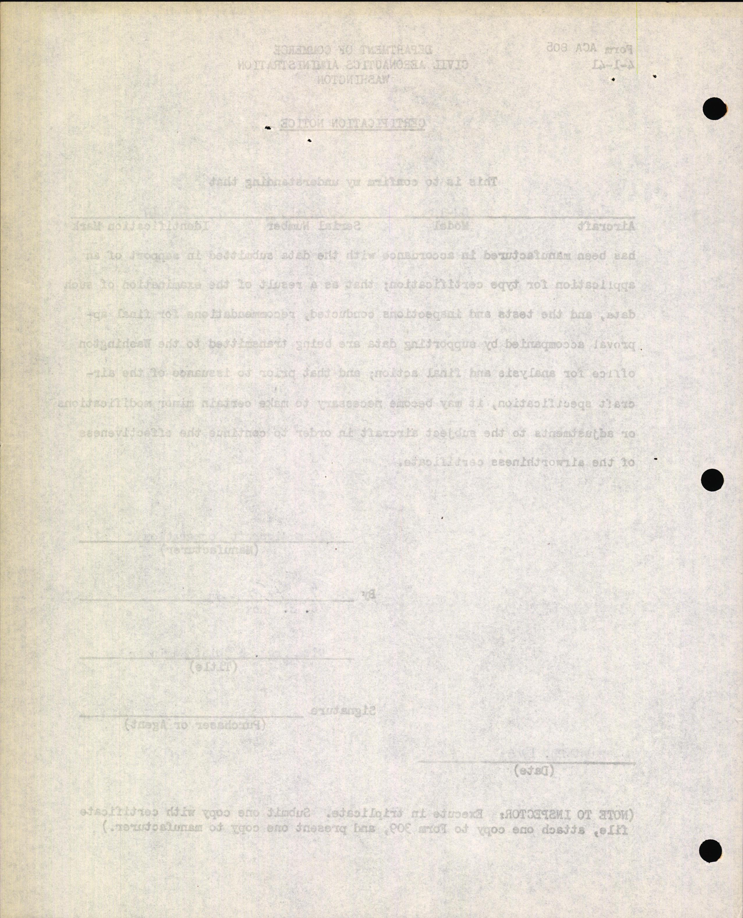 Sample page 4 from AirCorps Library document: Technical Information for Serial Number 2074