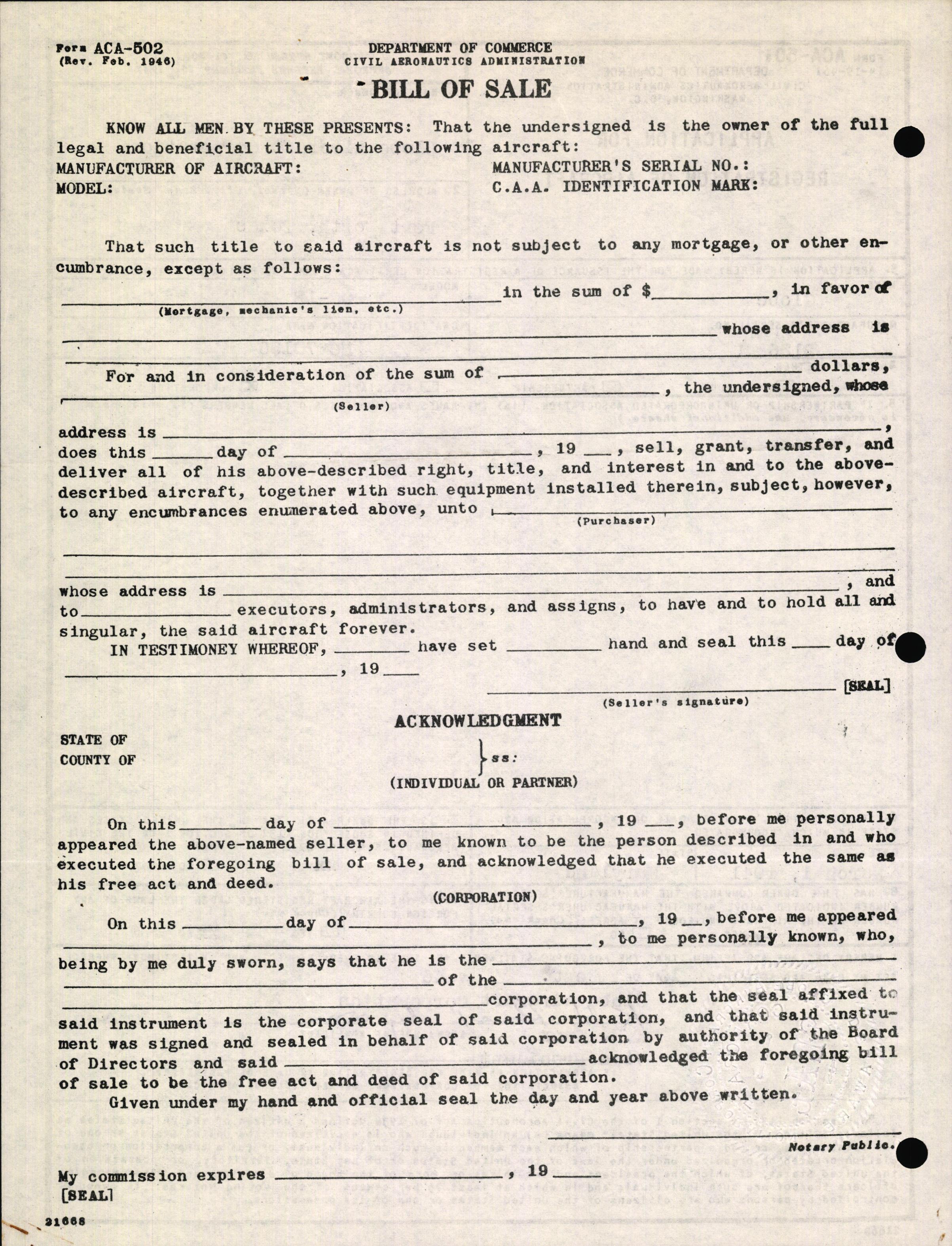 Sample page 2 from AirCorps Library document: Technical Information for Serial Number 2136
