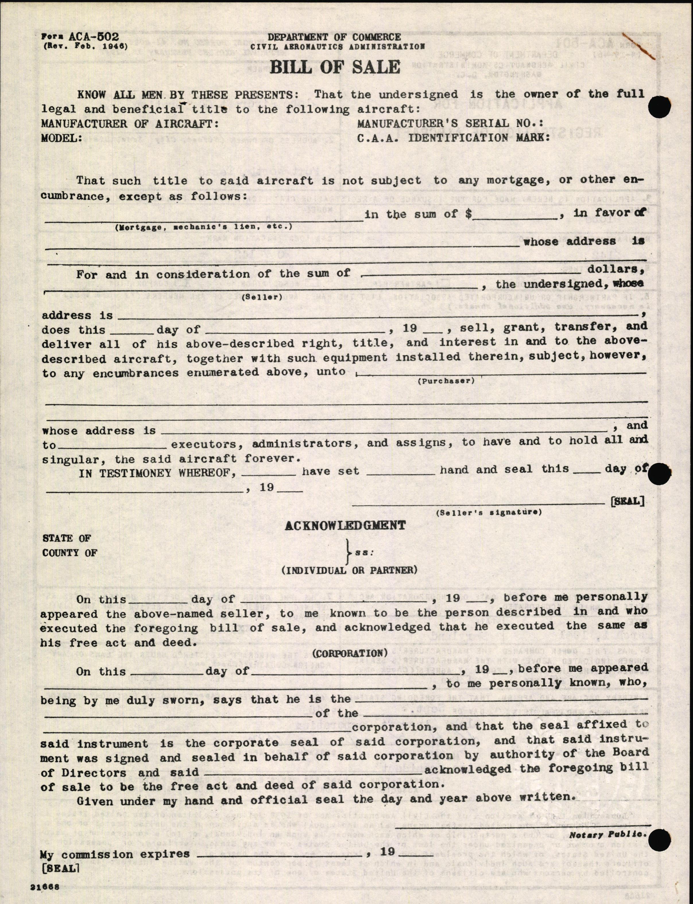 Sample page 2 from AirCorps Library document: Technical Information for Serial Number 2142