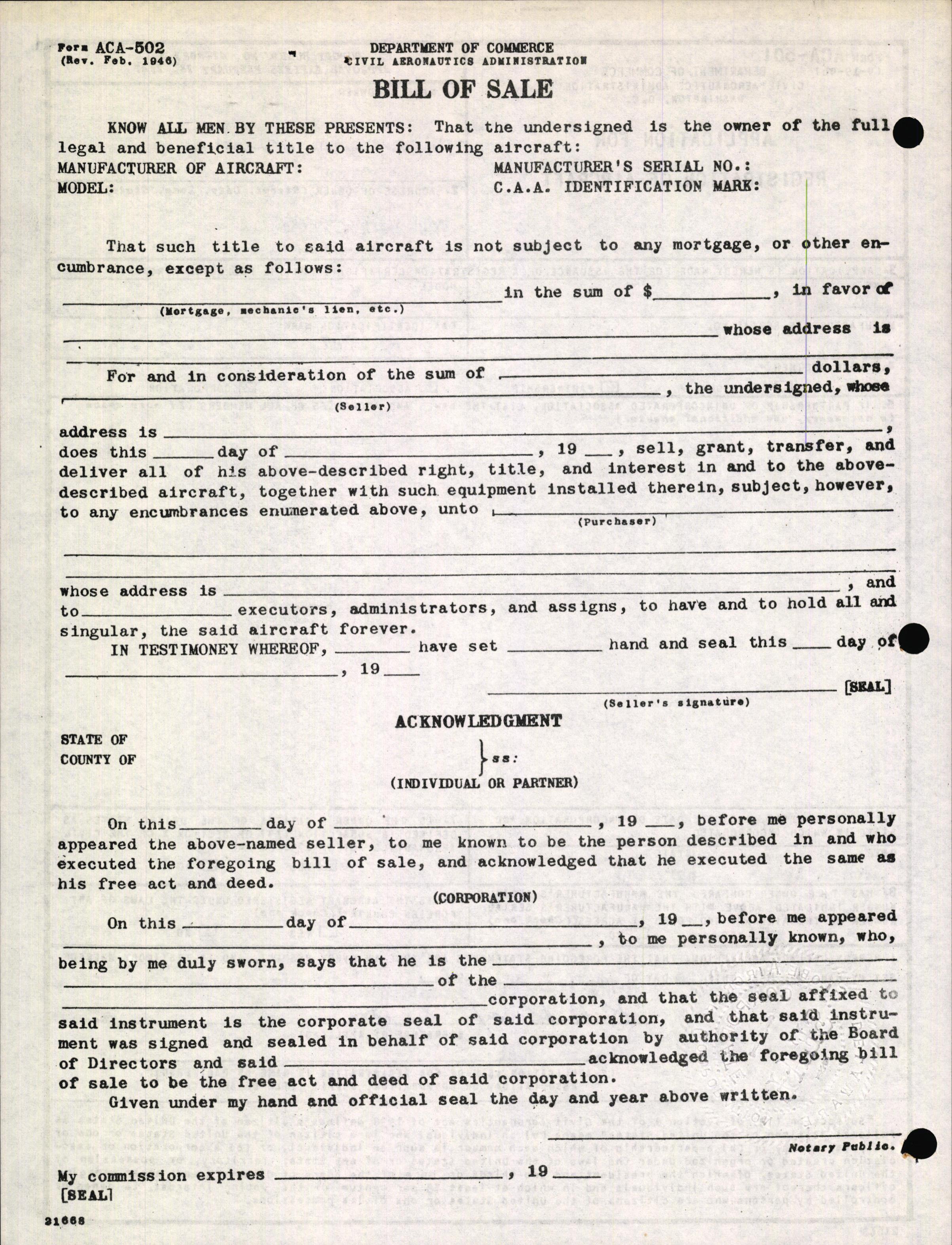 Sample page 2 from AirCorps Library document: Technical Information for Serial Number 2147