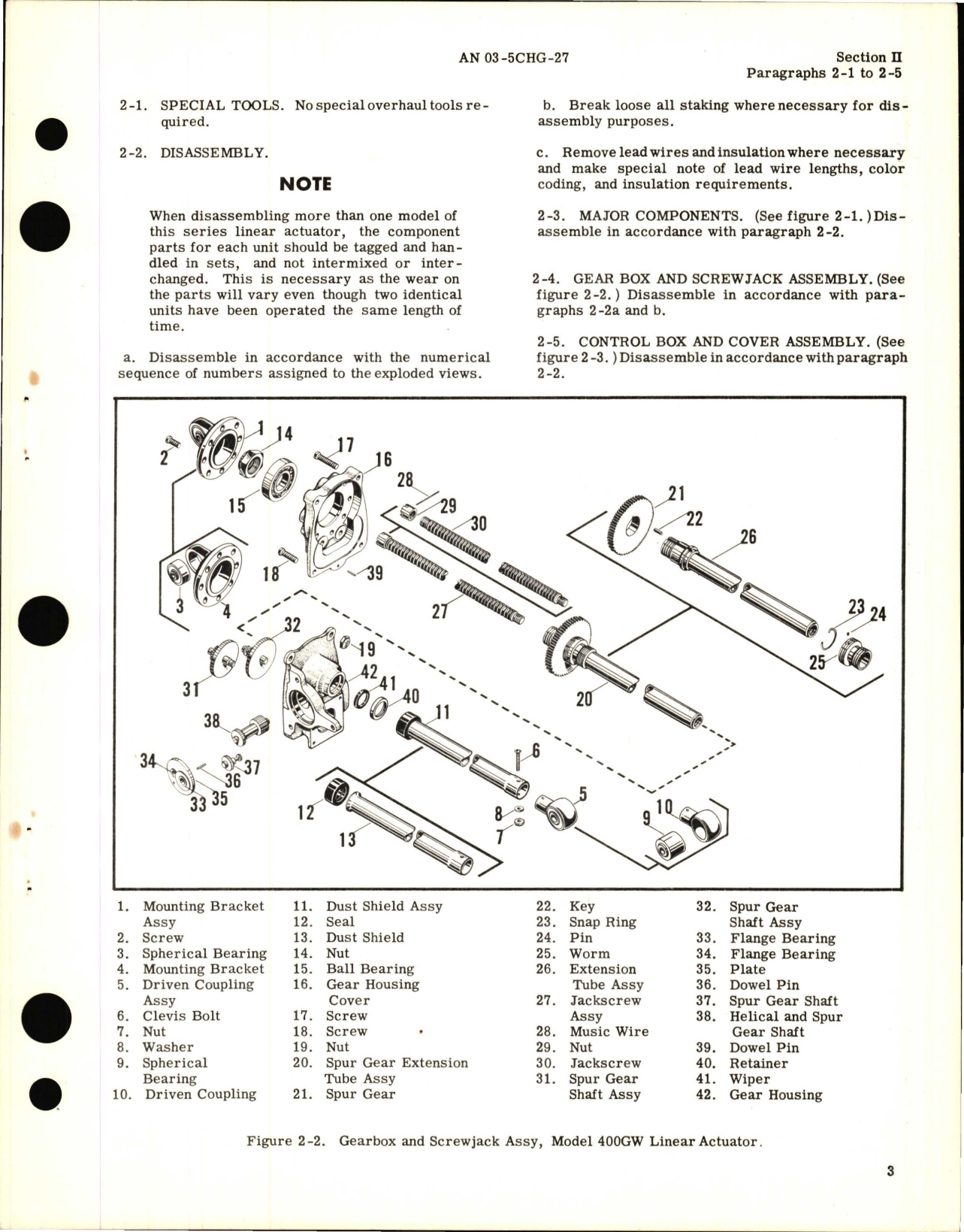 Sample page 5 from AirCorps Library document: Overhaul Instructions for Lear Linear Actuator Assembly
