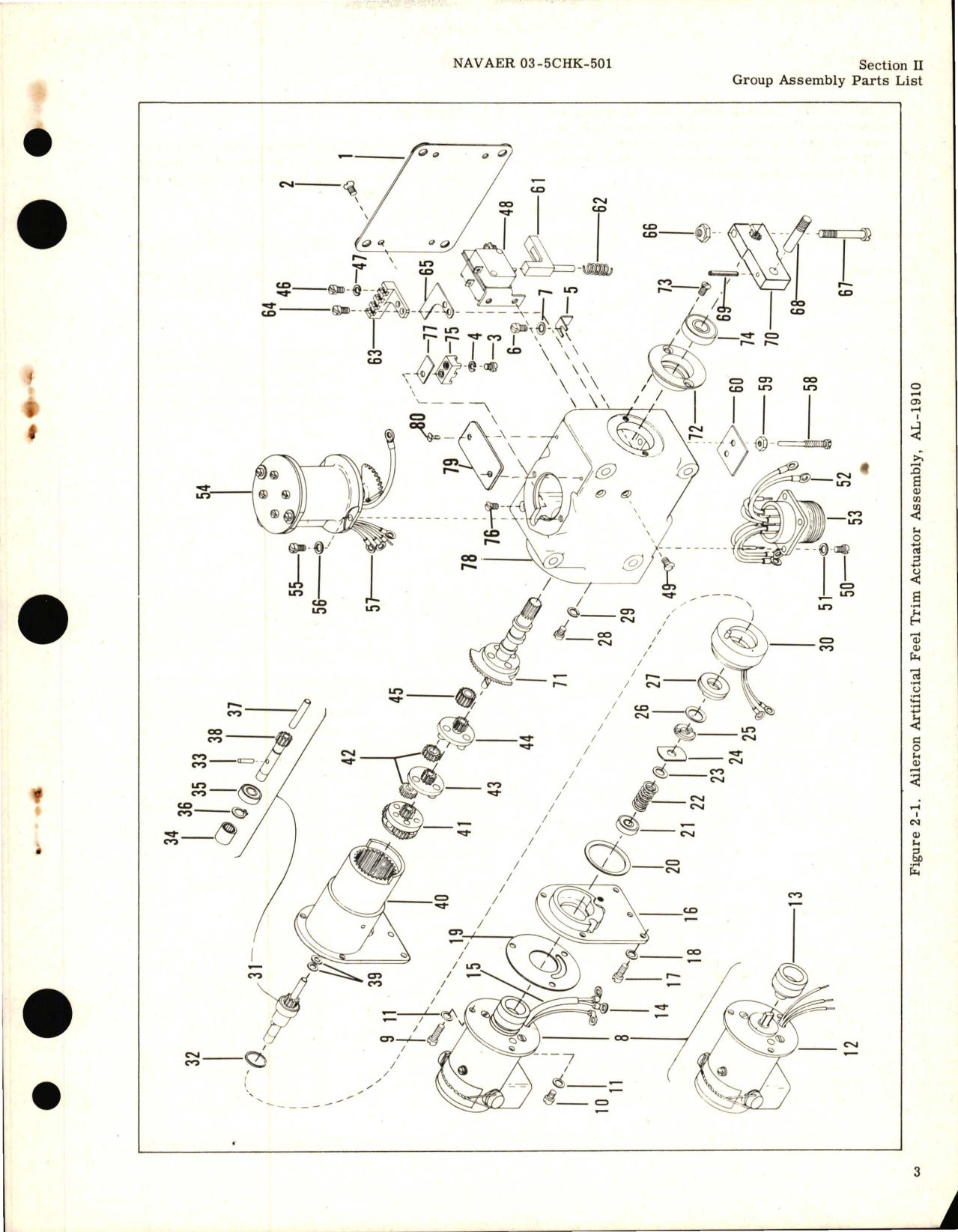 Sample page 5 from AirCorps Library document: Overhaul Instructions for Actuator Assembly, Aileron Artificial Feel Trim Part Numbers AL-1910 and AL-1423-1