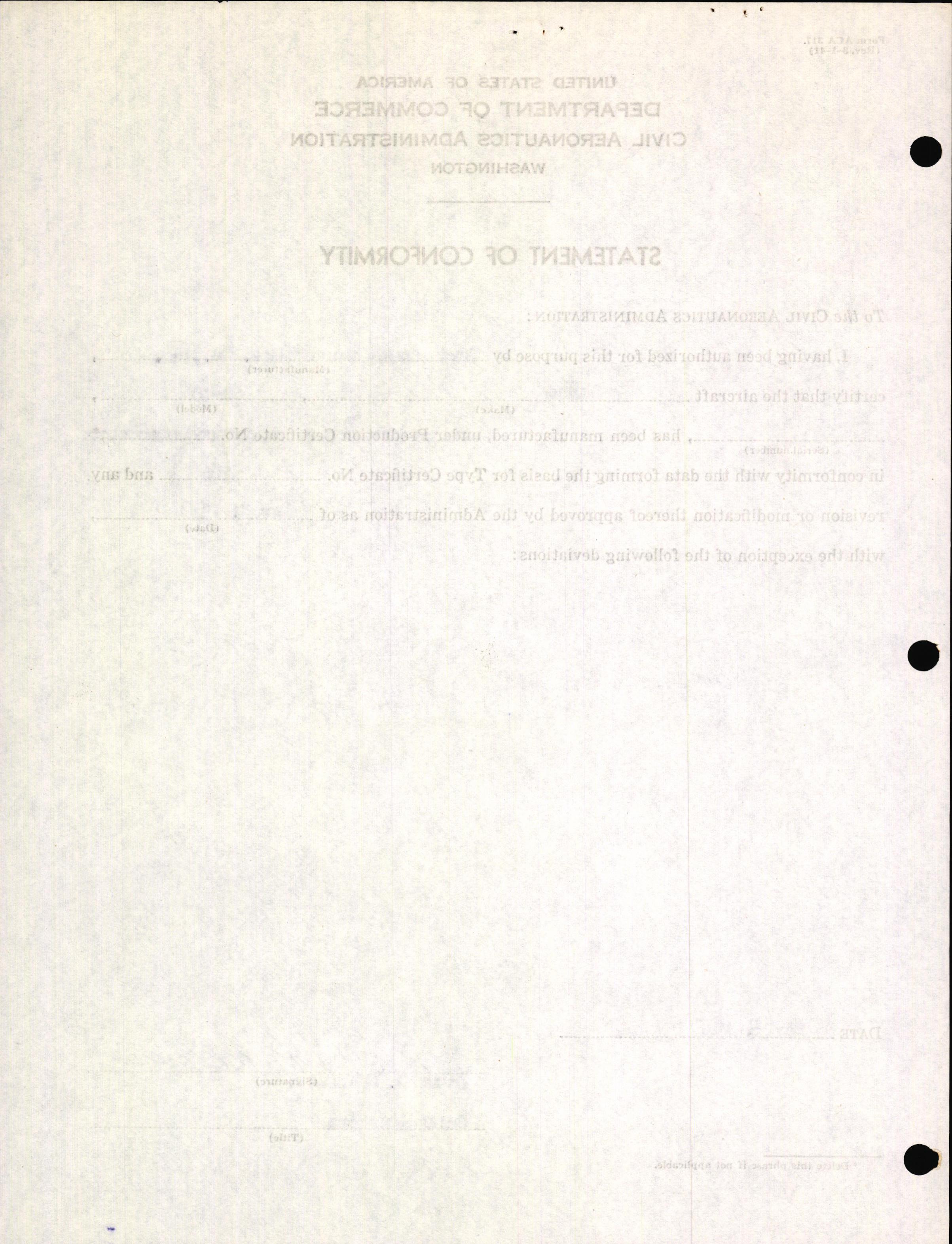 Sample page 4 from AirCorps Library document: Technical Information for Serial Number 3526