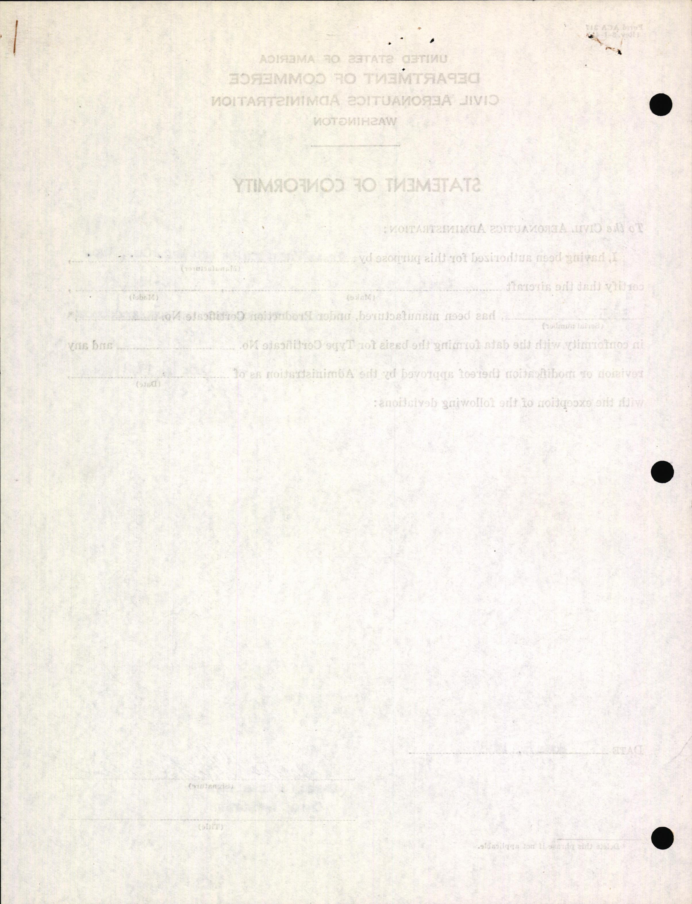 Sample page 4 from AirCorps Library document: Technical Information for Serial Number 3565
