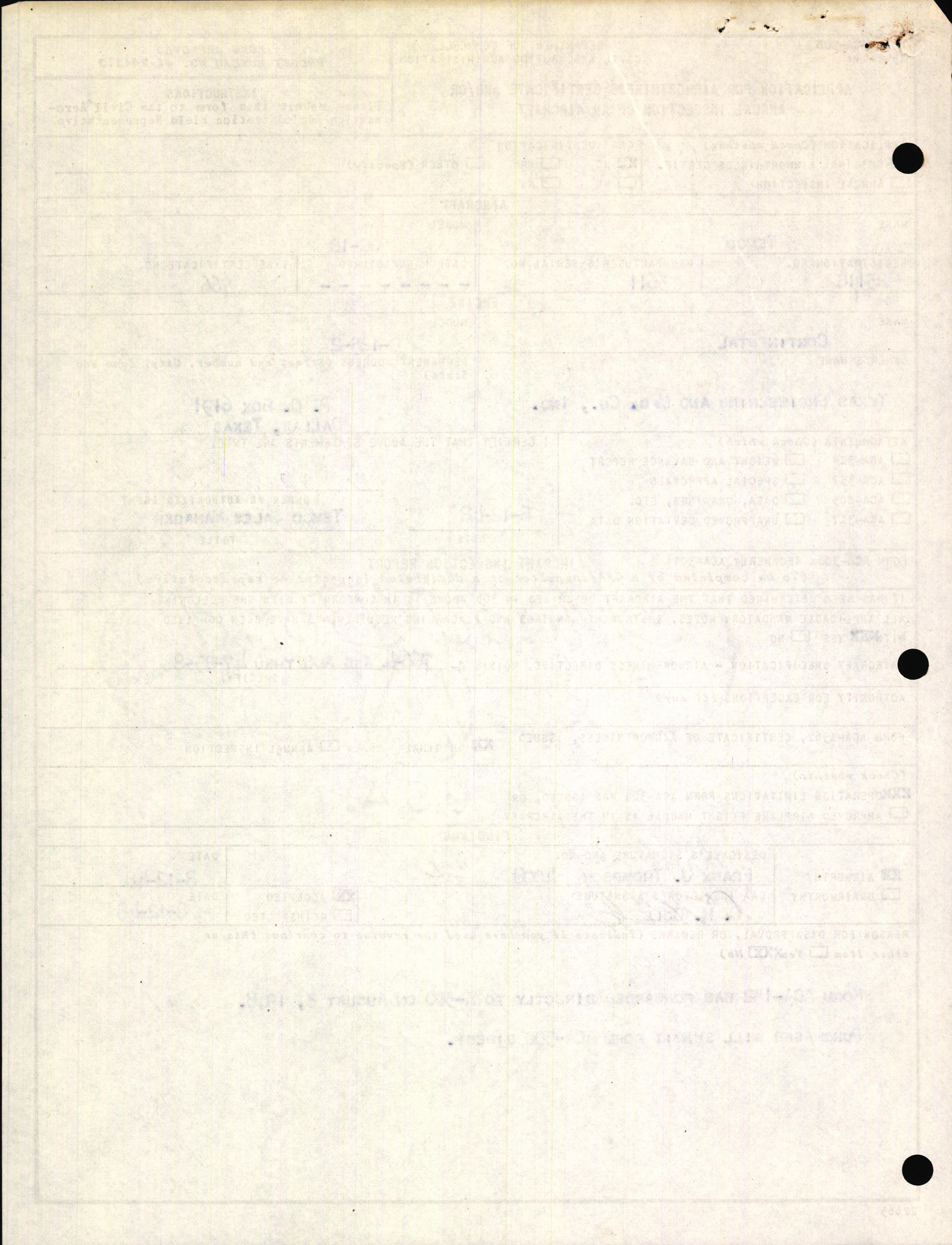 Sample page 4 from AirCorps Library document: Technical Information for Serial Number 3611