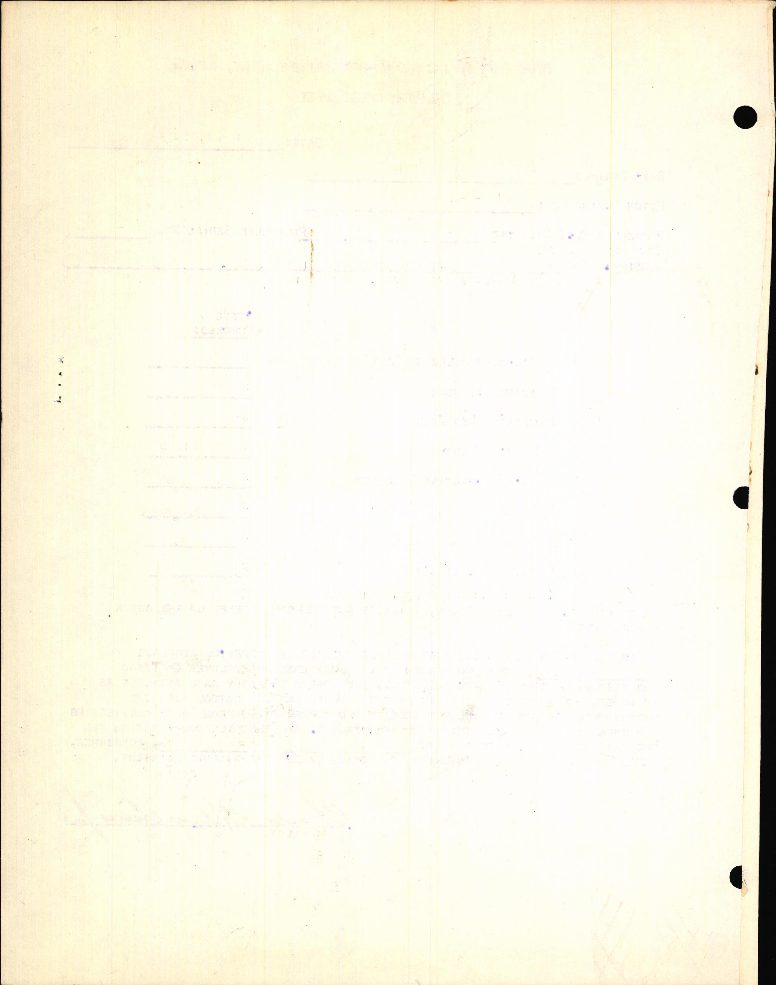 Sample page 2 from AirCorps Library document: Technical Information for Serial Number 3694
