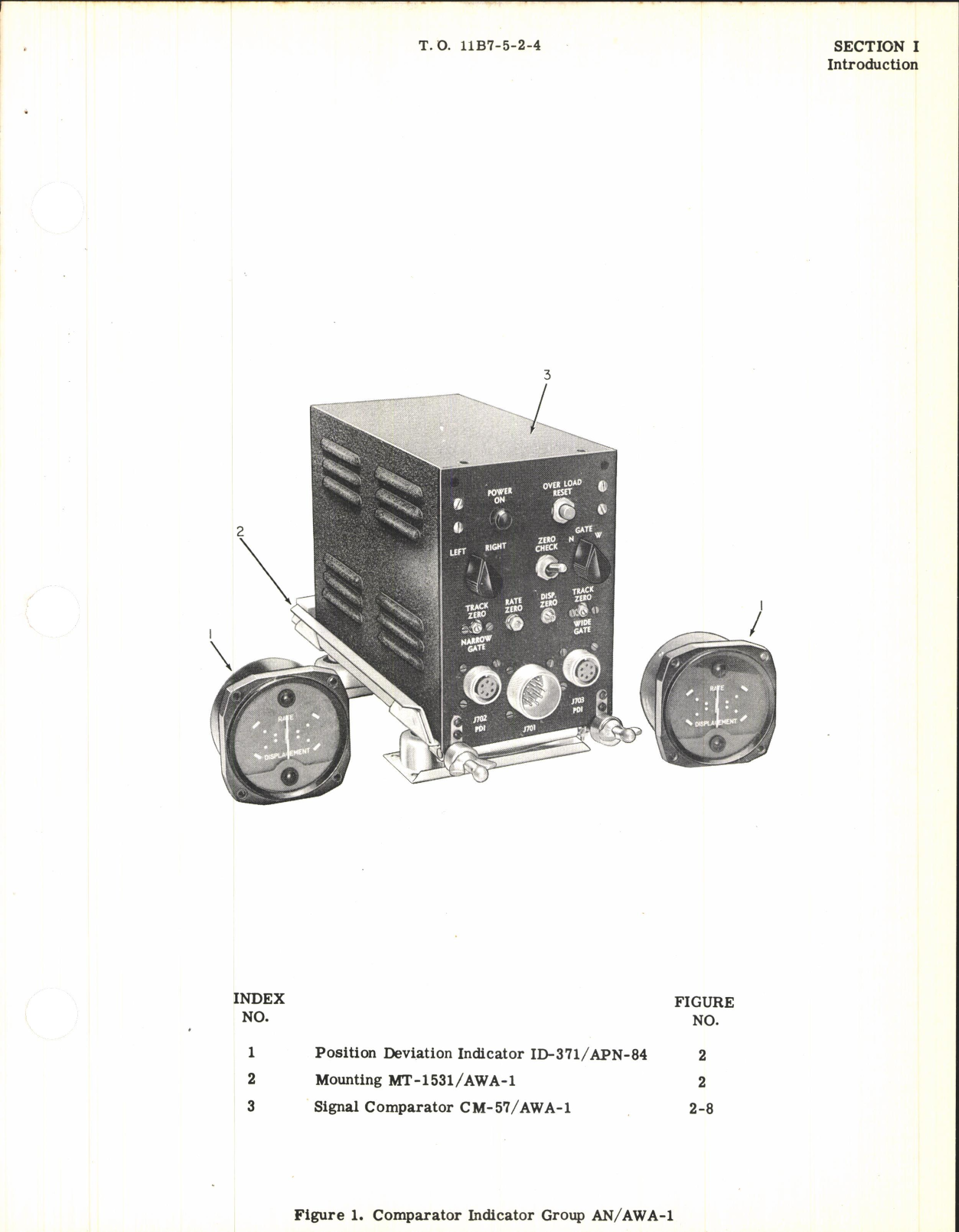 Sample page 7 from AirCorps Library document: Illustrated Parts Breakdown for Comparator Indicator Group AN/AWA-1
