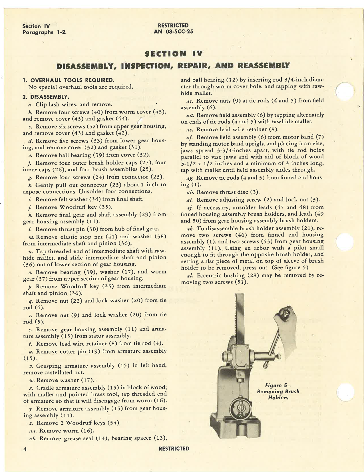 Sample page 8 from AirCorps Library document: Overhaul Instructions with Parts Catalog for Type 921-B Fractional Horsepower Electrical Motor