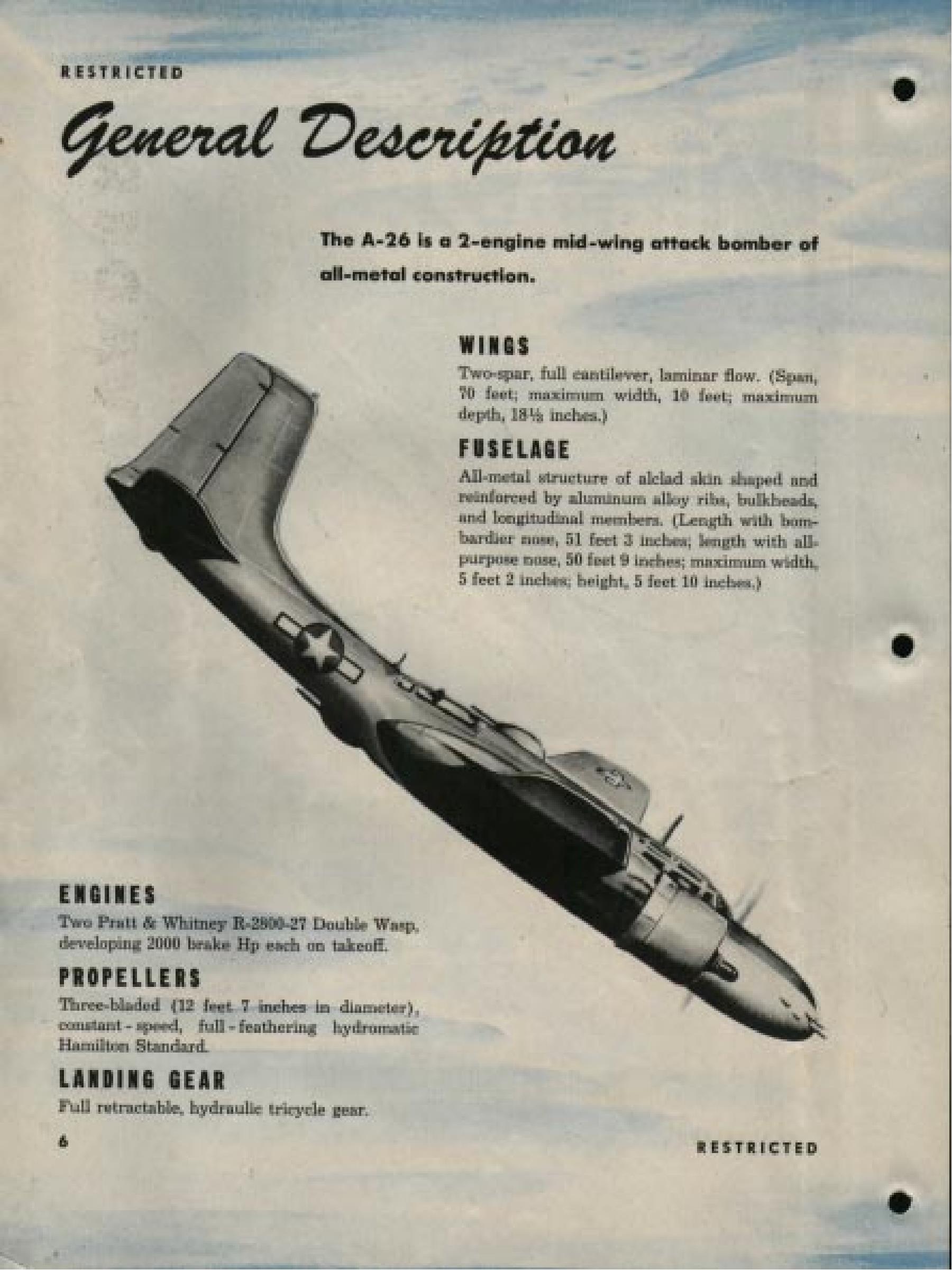 Sample page 6 from AirCorps Library document: Pilot Training Manual for the A-26 Invader