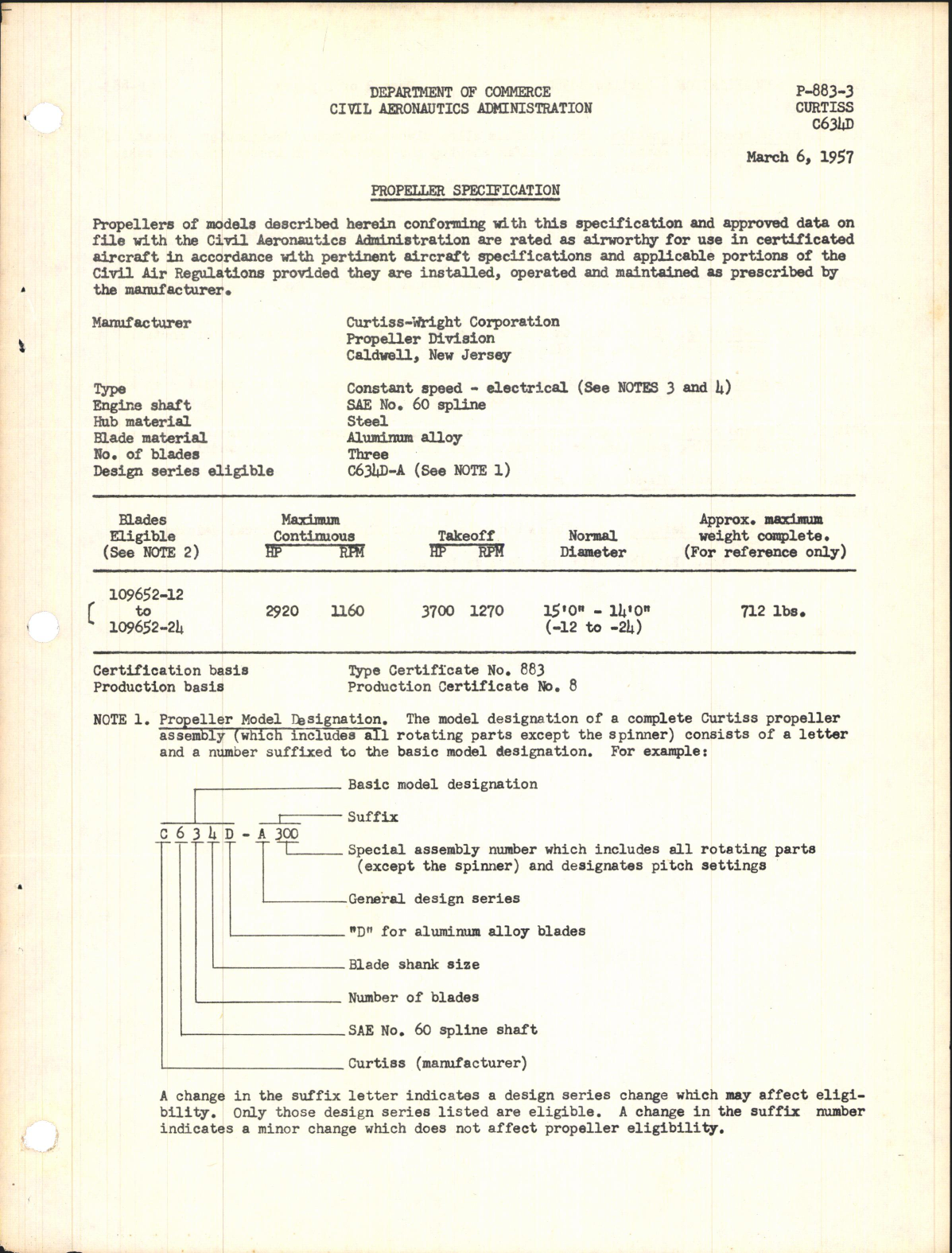 Sample page 1 from AirCorps Library document: C634D