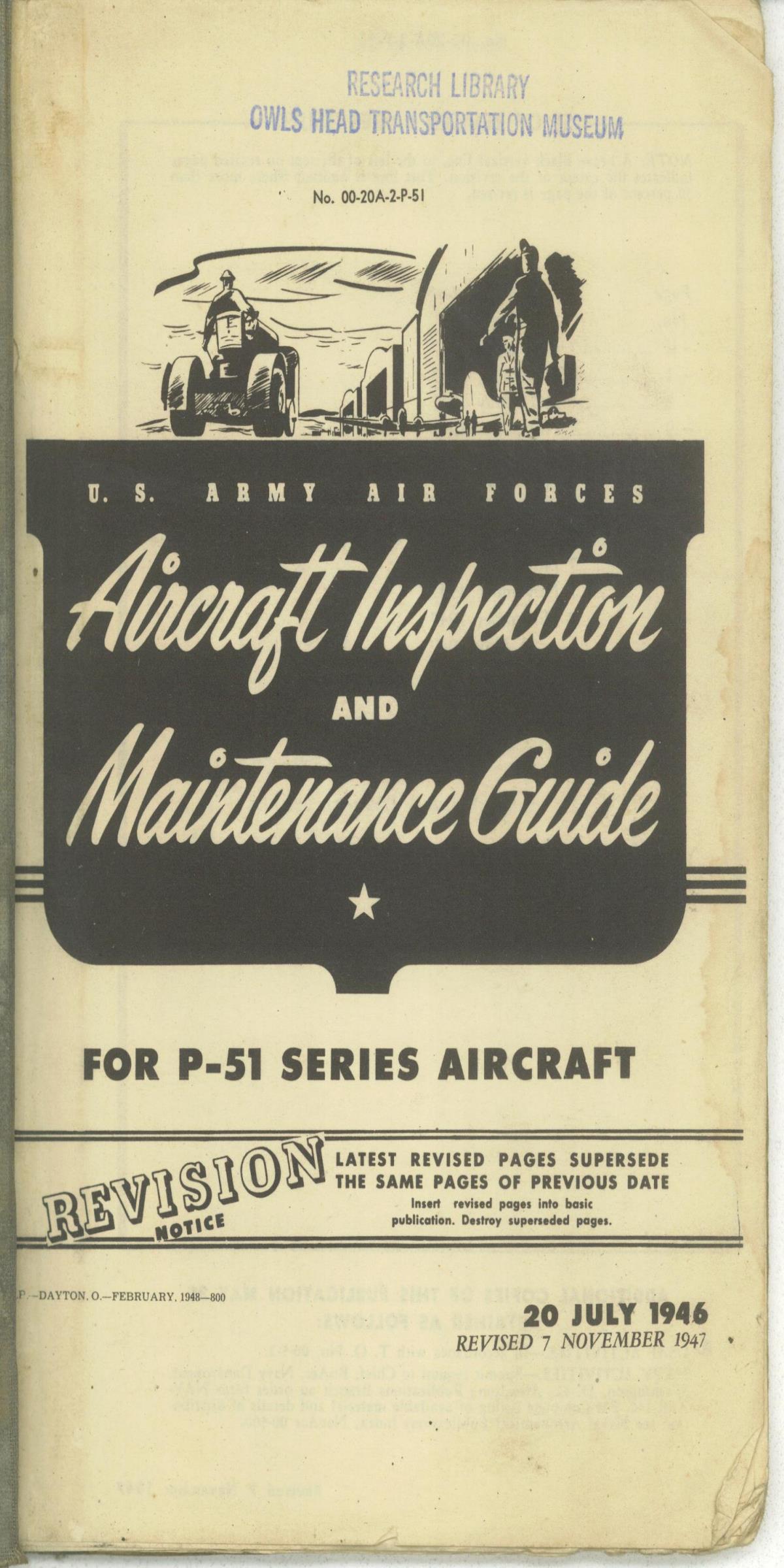 Sample page 1 from AirCorps Library document: Aircraft Inspection & Maintenance Guide - P-51