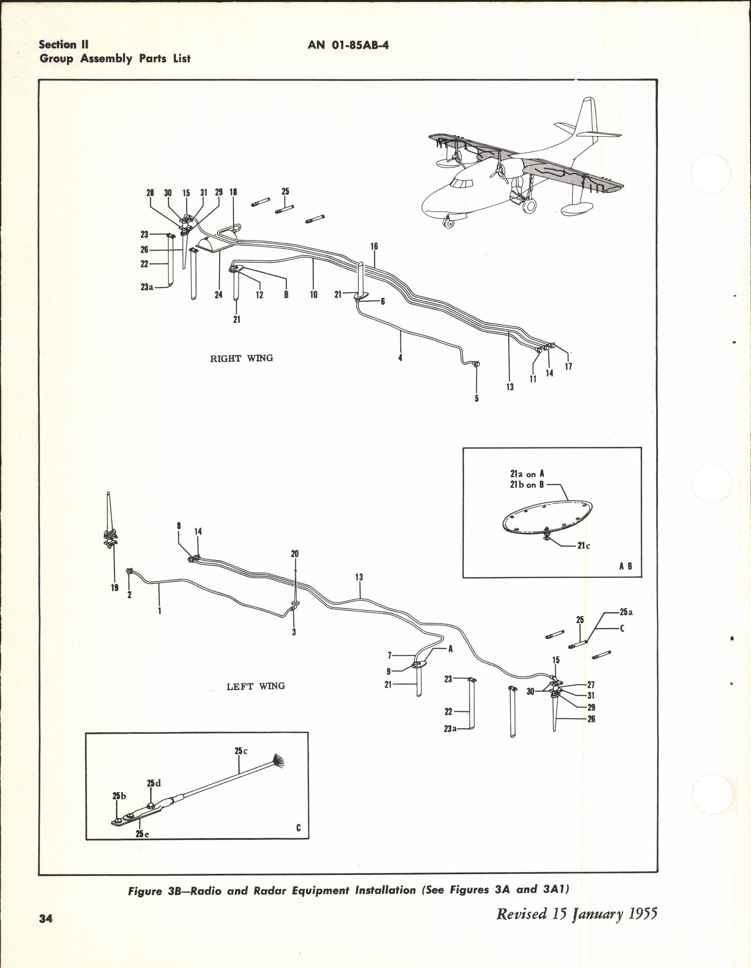 Sample page 34 from AirCorps Library document: Parts Catalog for UF-1, UF-1T, and SA-16A-GR Aircraft