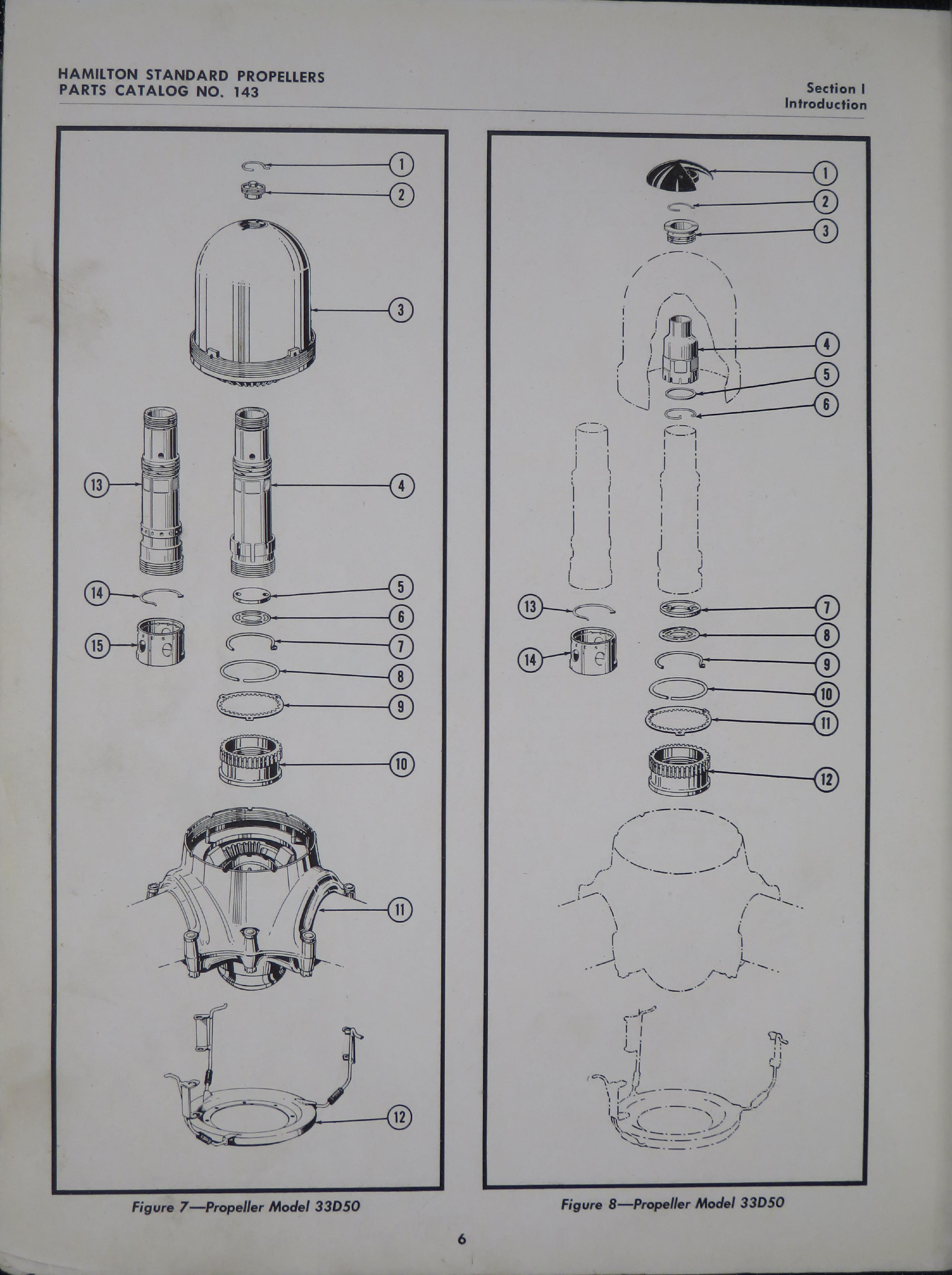 Sample page 8 from AirCorps Library document: Parts Catalog for Quick-Feathering Hydromatic Propellers