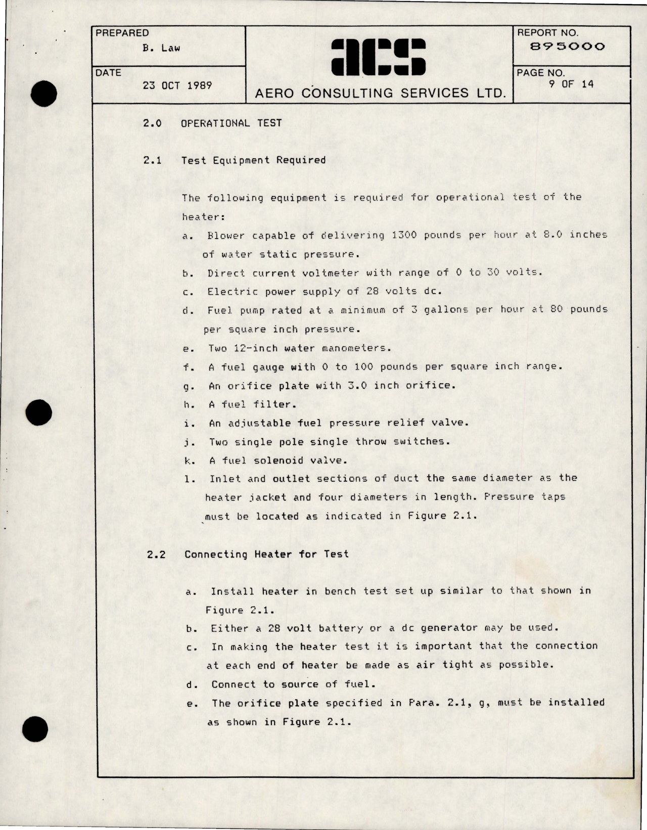 Sample page 9 from AirCorps Library document: Modification Data Summary for Janitrol Heater S-50 - Part A20C61