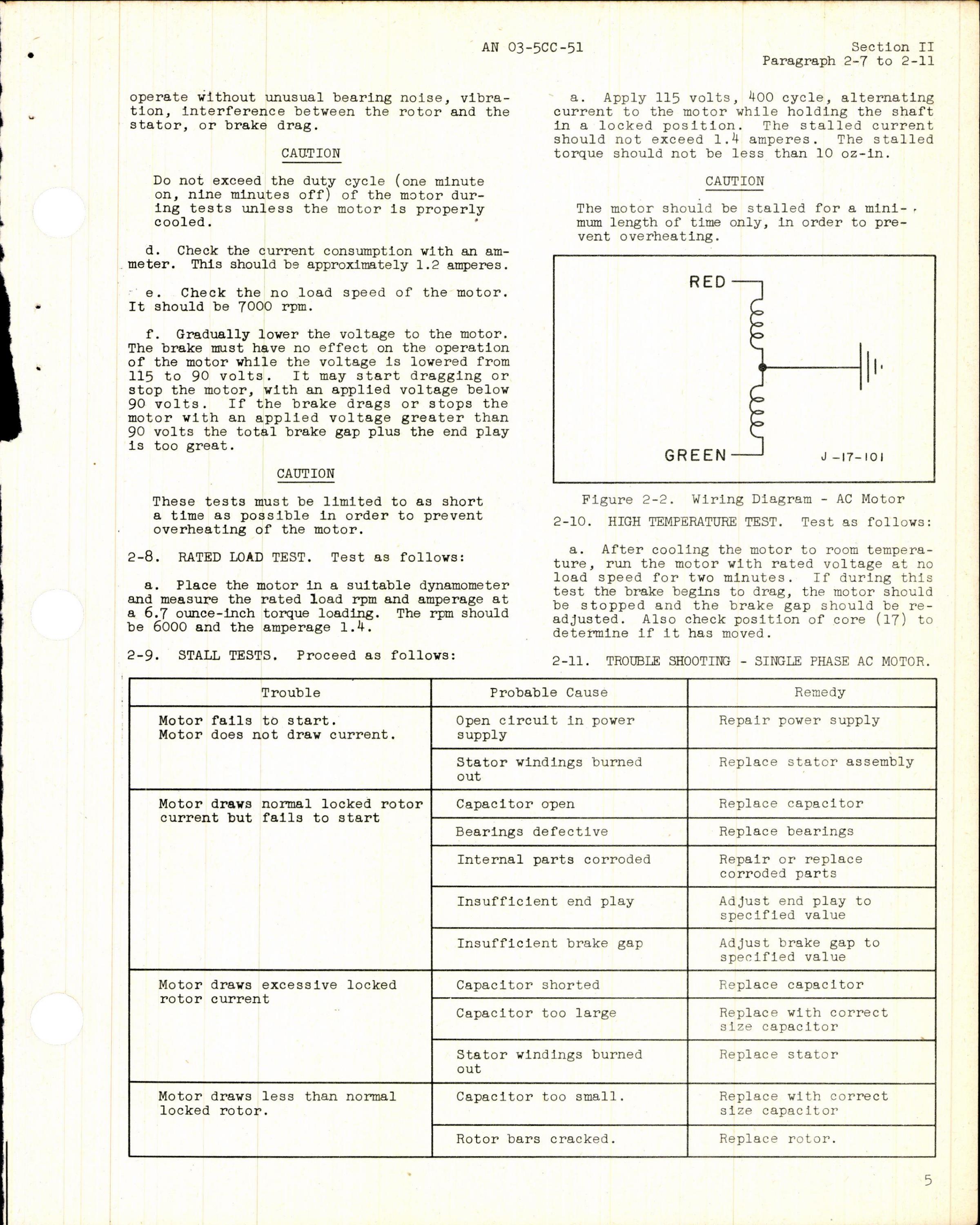Sample page 7 from AirCorps Library document: Overhaul Instructions for Airesearch Electric Motors