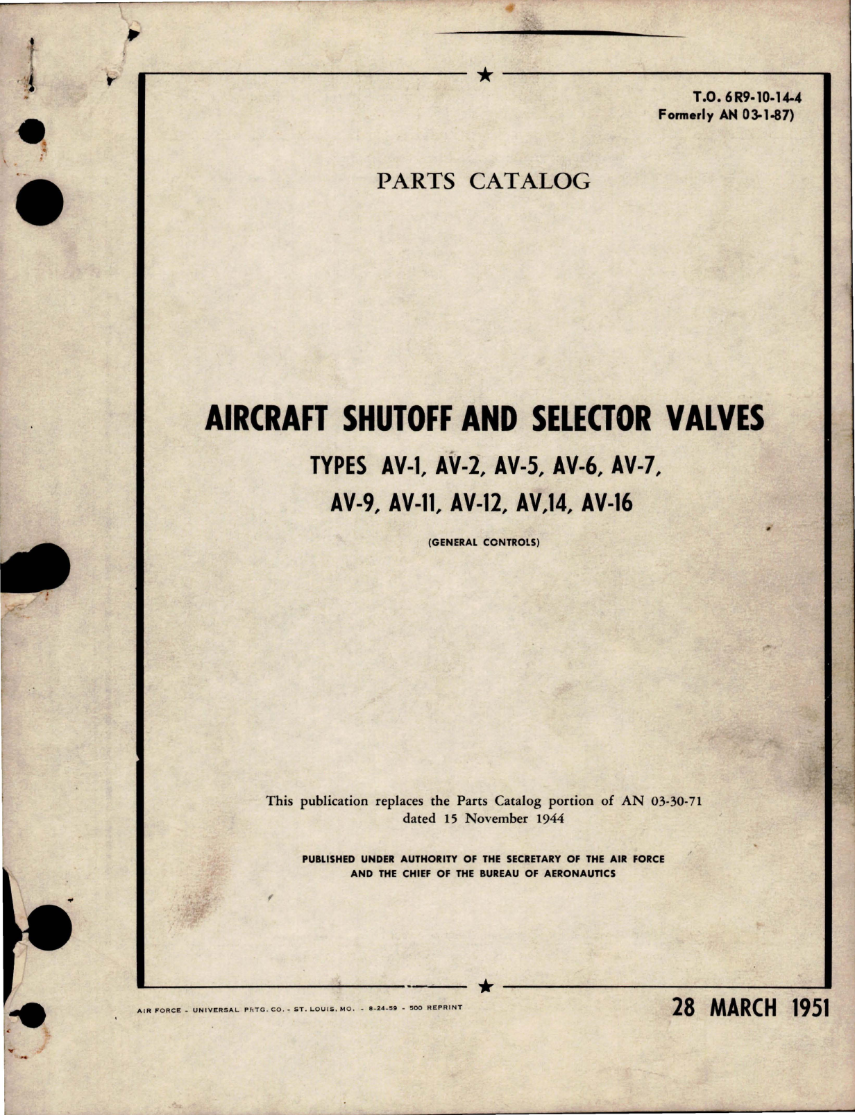 Sample page 1 from AirCorps Library document: Aircraft Shutoff and Selector Valves