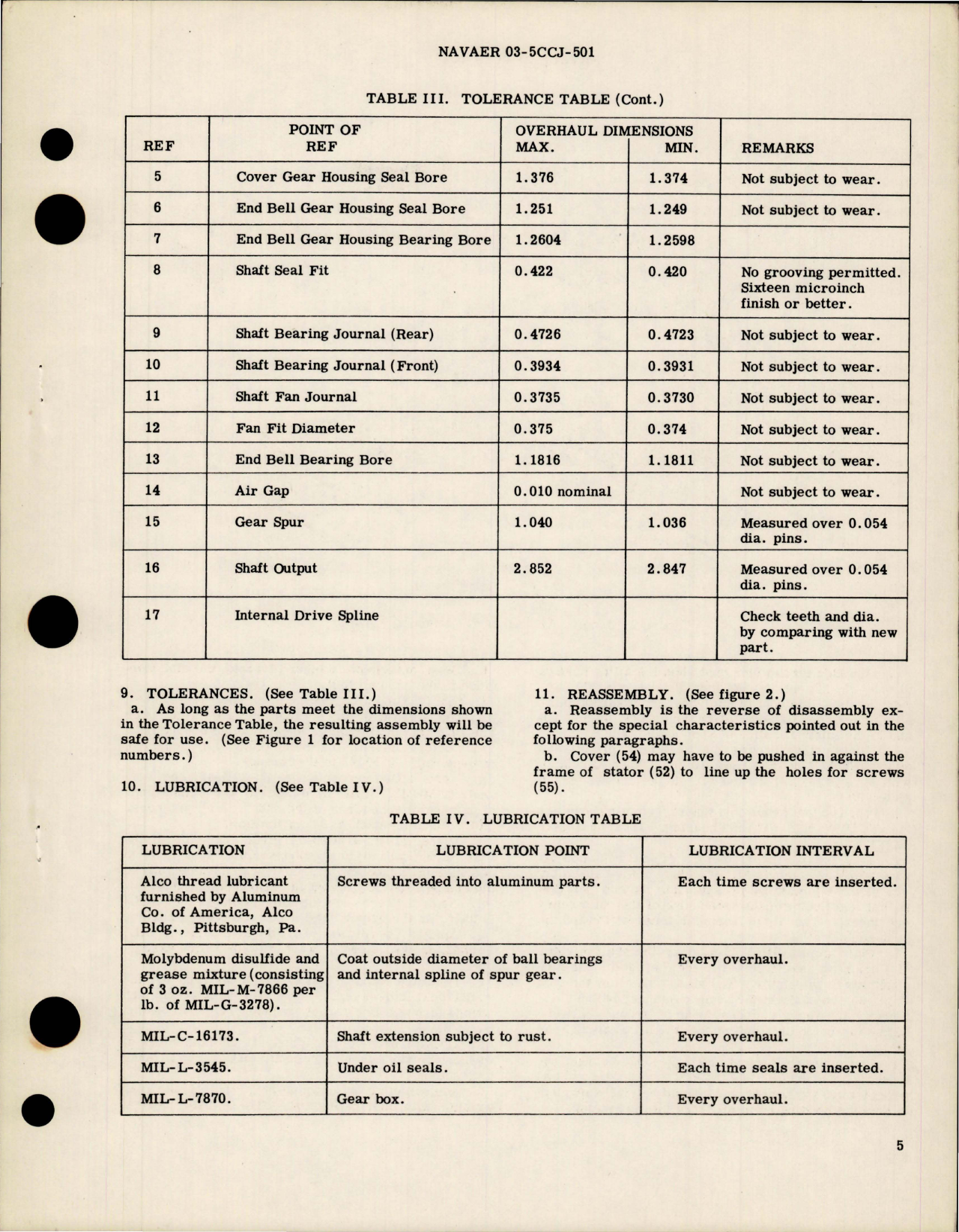 Sample page 5 from AirCorps Library document: Overhaul Instructions with Parts Breakdown for AC Aircraft Motor - Part A24A9212 