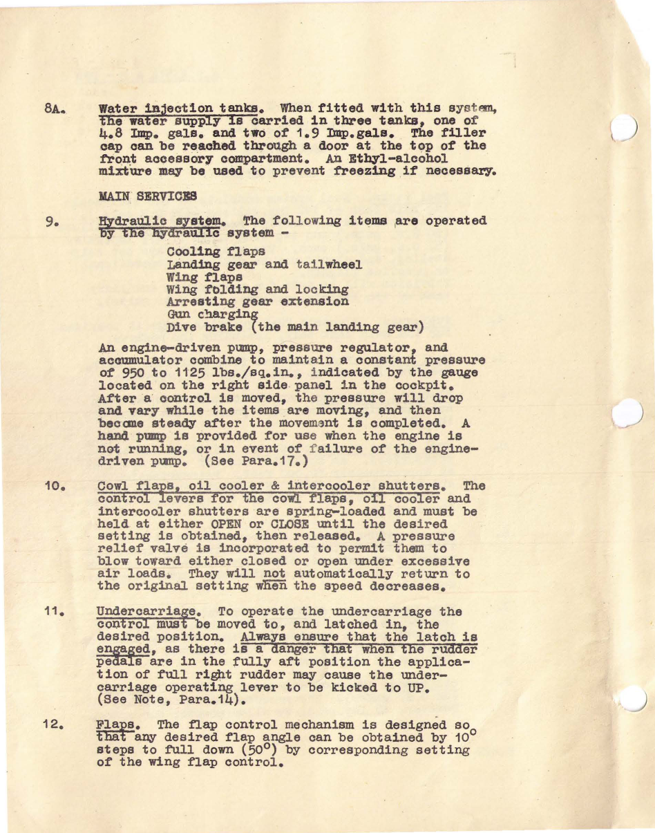 Sample page 5 from AirCorps Library document: Air Publication No 2351A and 2351B, Provisional Pilots Notes for Corsair F I & II