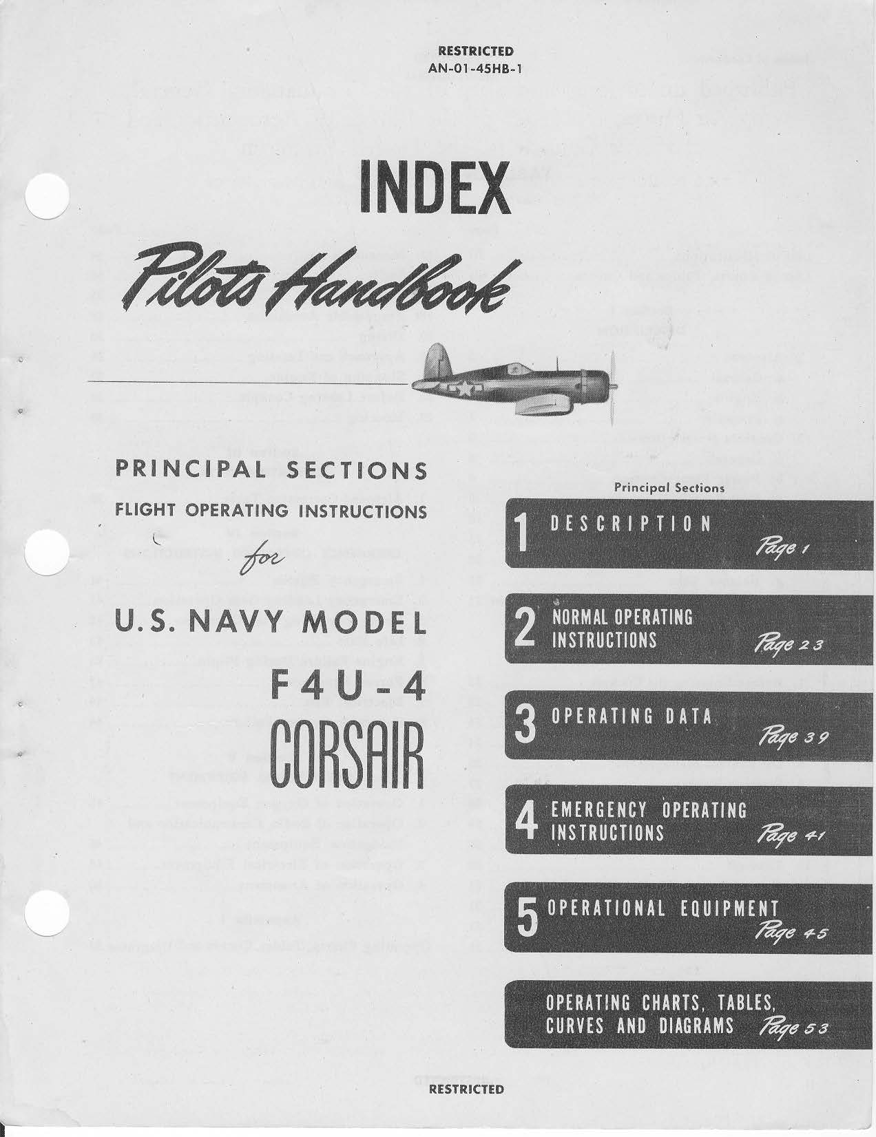 Sample page 5 from AirCorps Library document: Pilots Handbook of Flight Operating Instructions for F4U-4