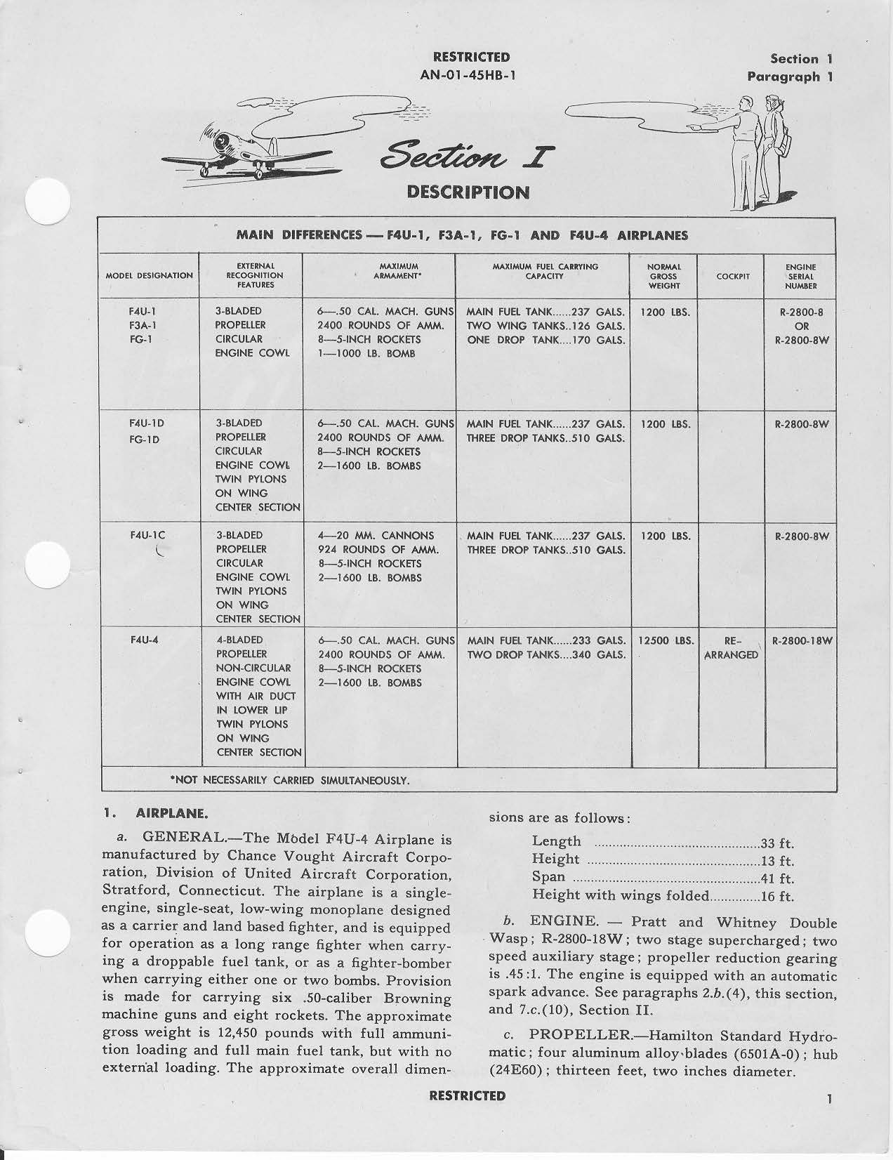 Sample page 9 from AirCorps Library document: Pilots Handbook of Flight Operating Instructions for F4U-4