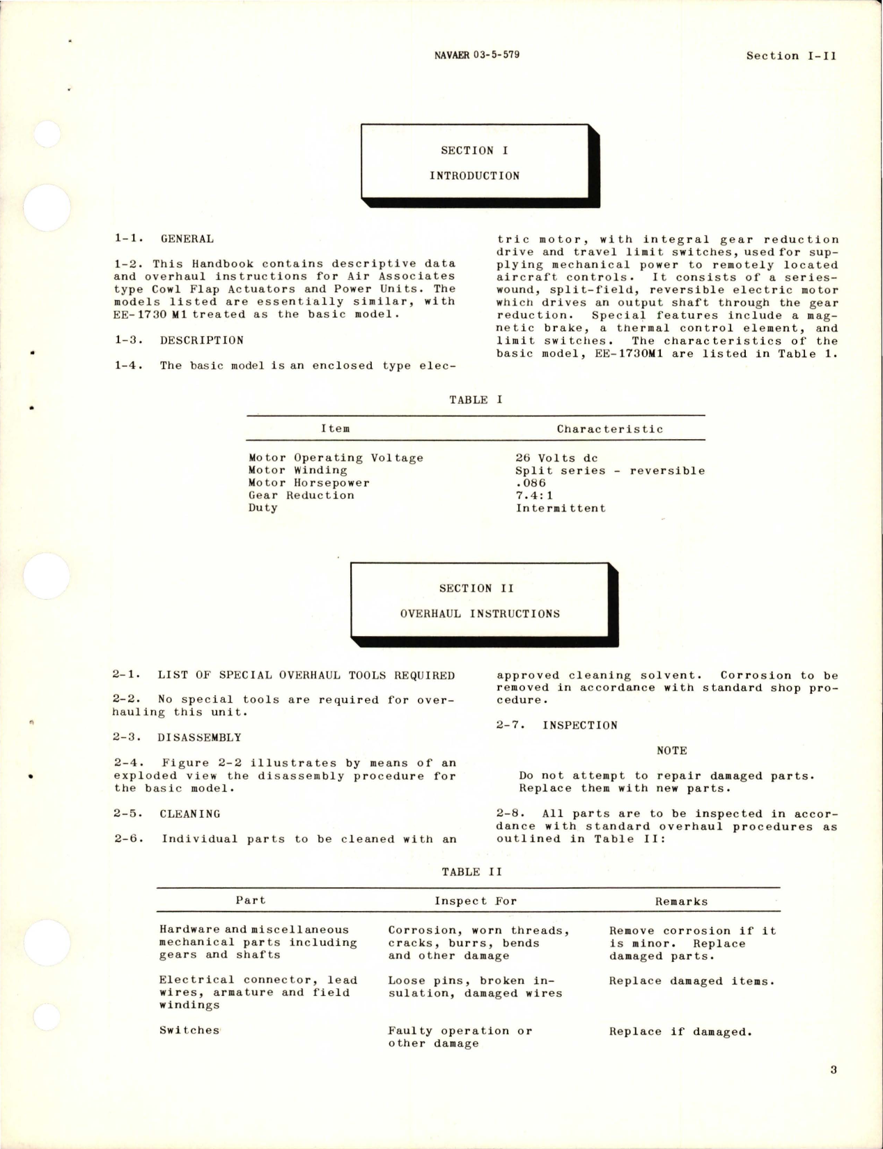 Sample page 5 from AirCorps Library document: Overhaul Instructions for Cowl Flap Actuators and Power Unit