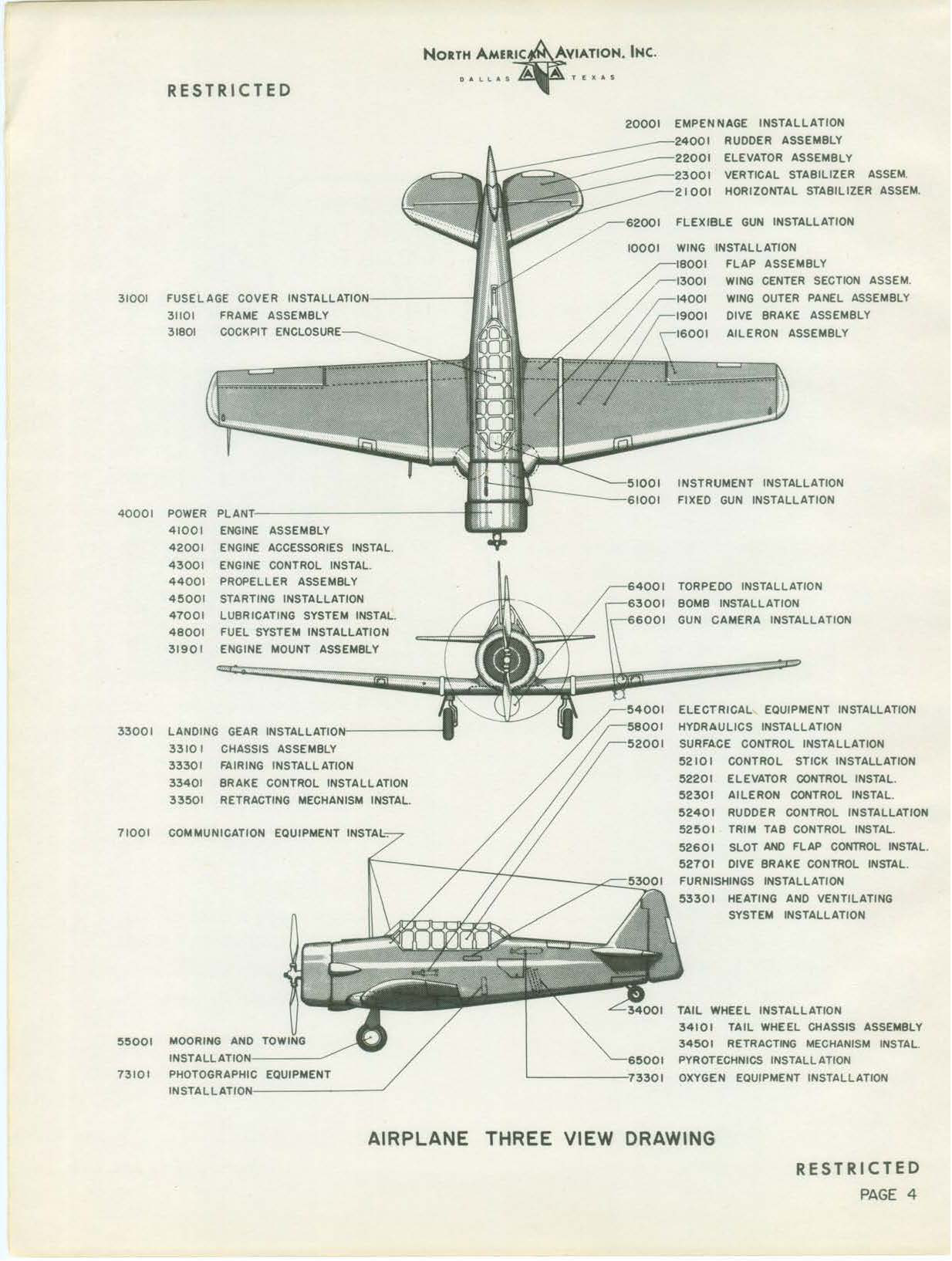 Sample page 8 from AirCorps Library document: Illustrated Parts Catalog for AT-6C, SNJ-4 and AT-6C-15-NT