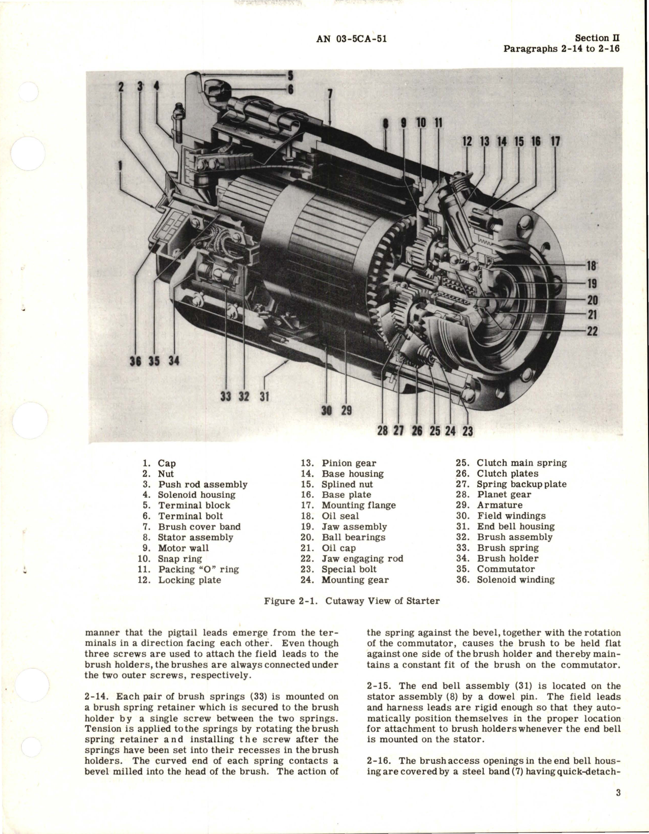 Sample page 7 from AirCorps Library document: Operation and Service Instructions for Electric Starters