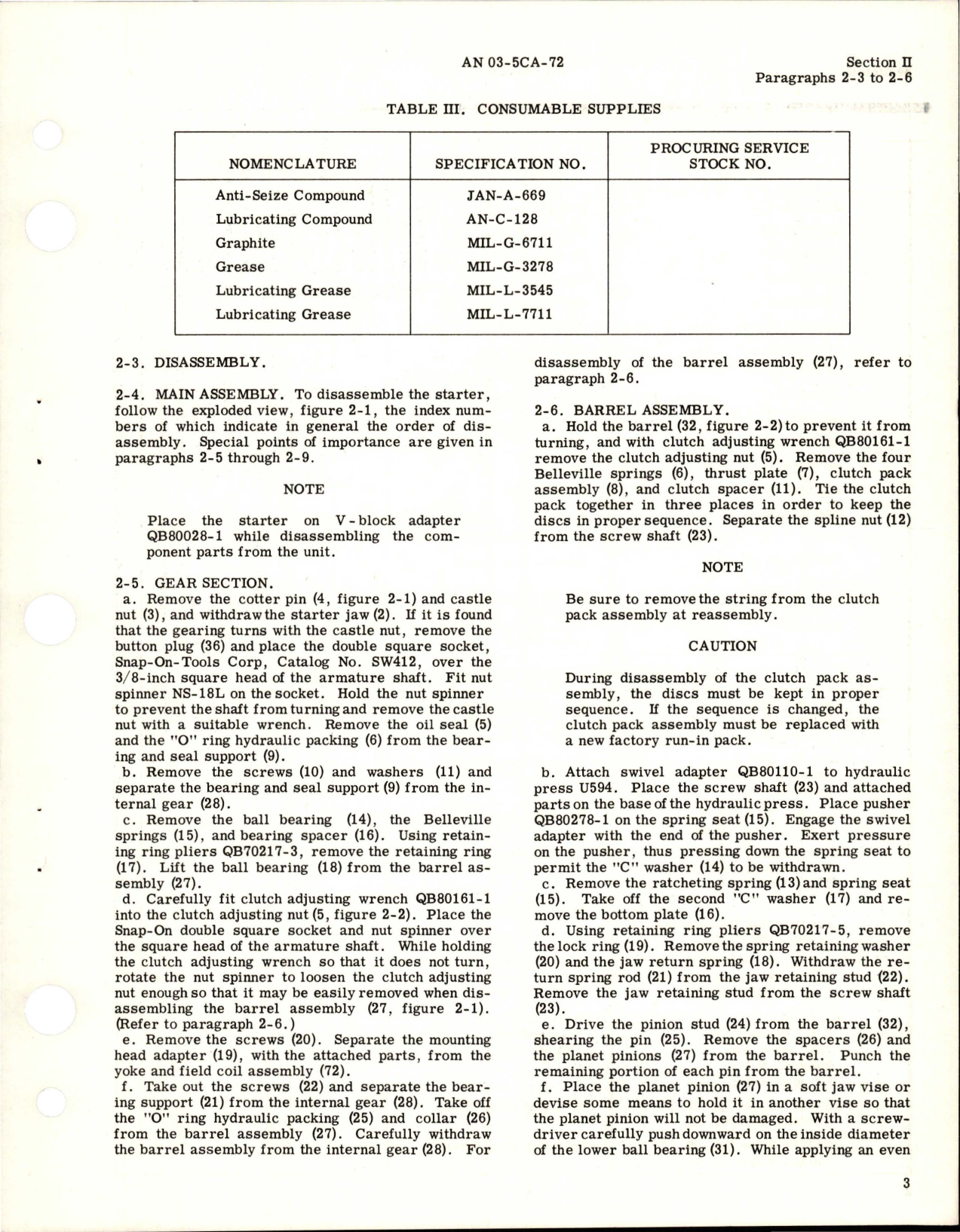 Sample page 7 from AirCorps Library document: Overhaul Instructions for Starters