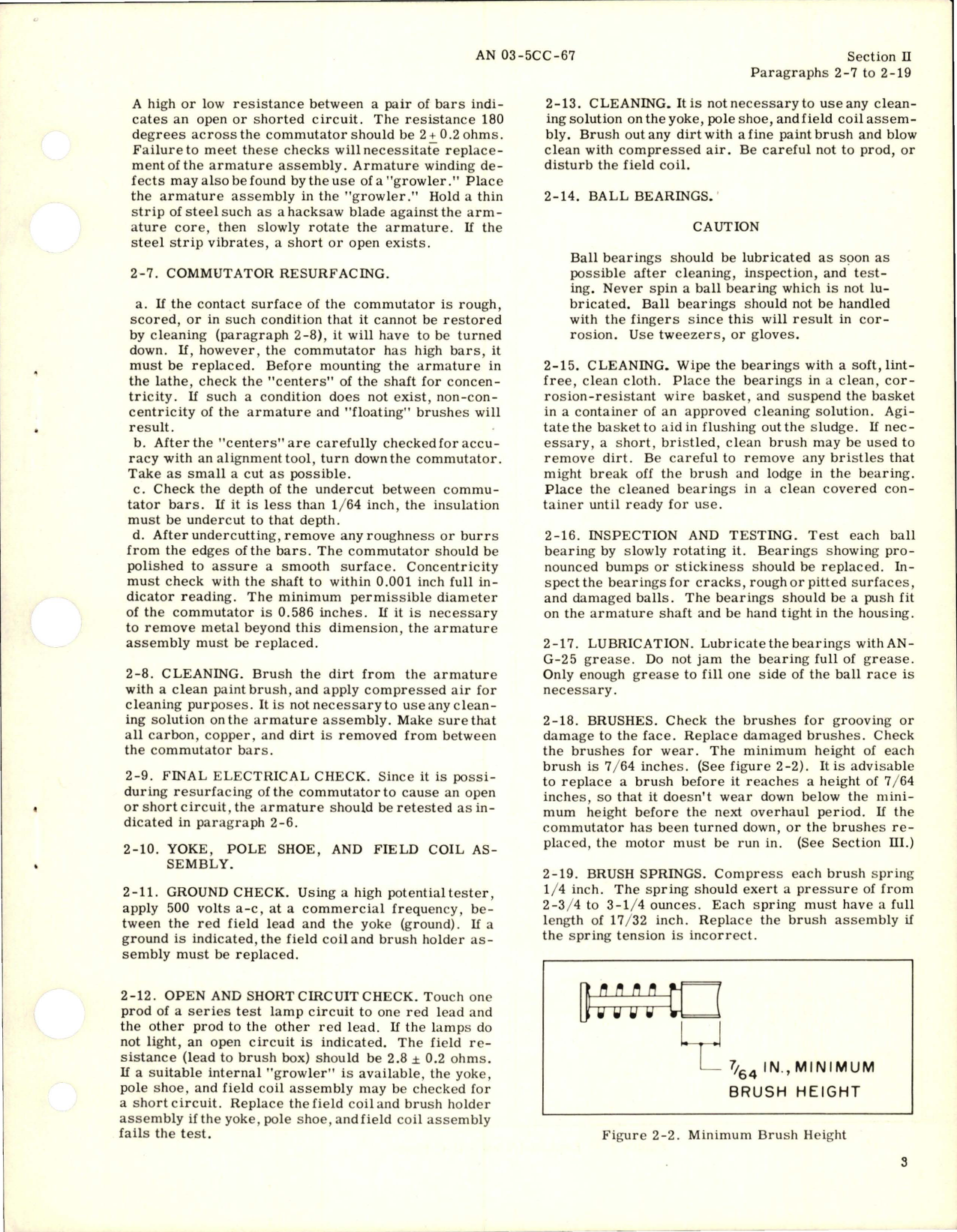 Sample page 5 from AirCorps Library document: Overhaul Instructions for DC Motor - Model MA-27A