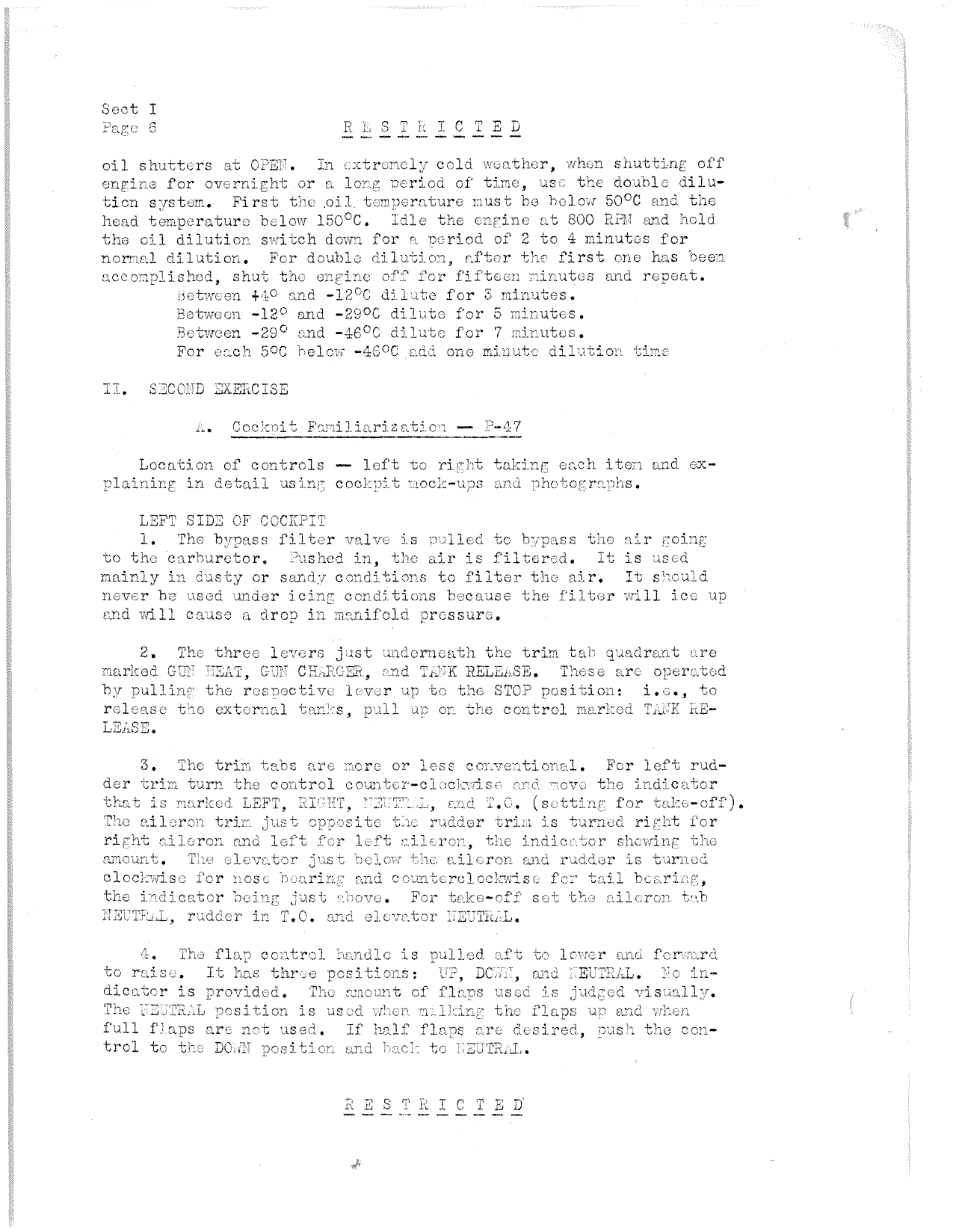 Sample page 7 from AirCorps Library document: Flight Manual for the P-47