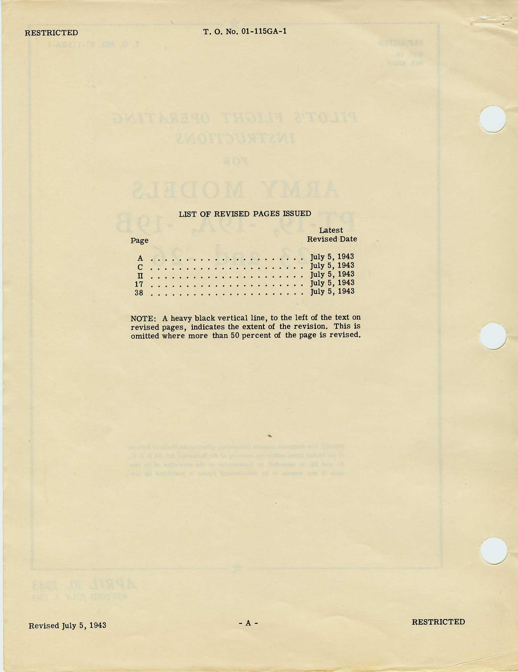 Sample page 2 from AirCorps Library document: Pilot's Flight Operating Instructions for PT-19 Series