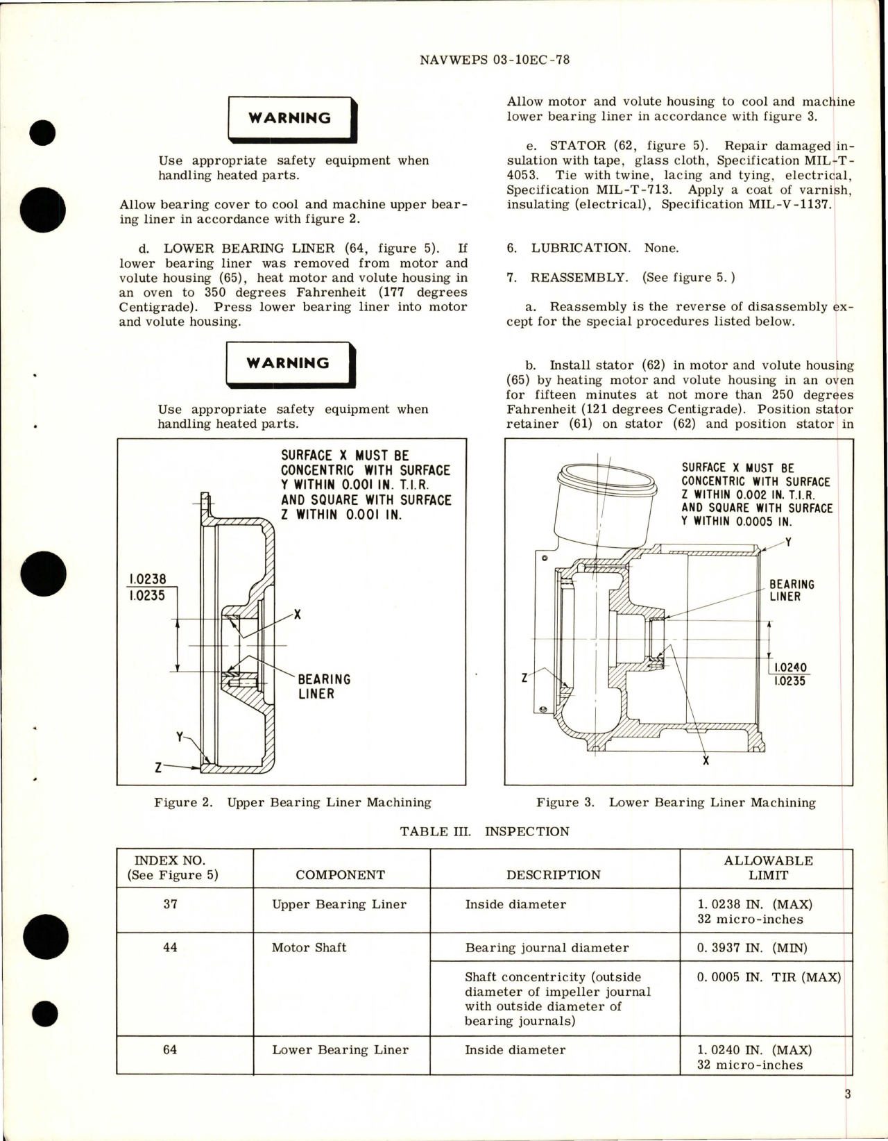 Sample page 5 from AirCorps Library document: Overhaul Instructions with Parts for Submerged Booster Pump - Model TB139000-1
