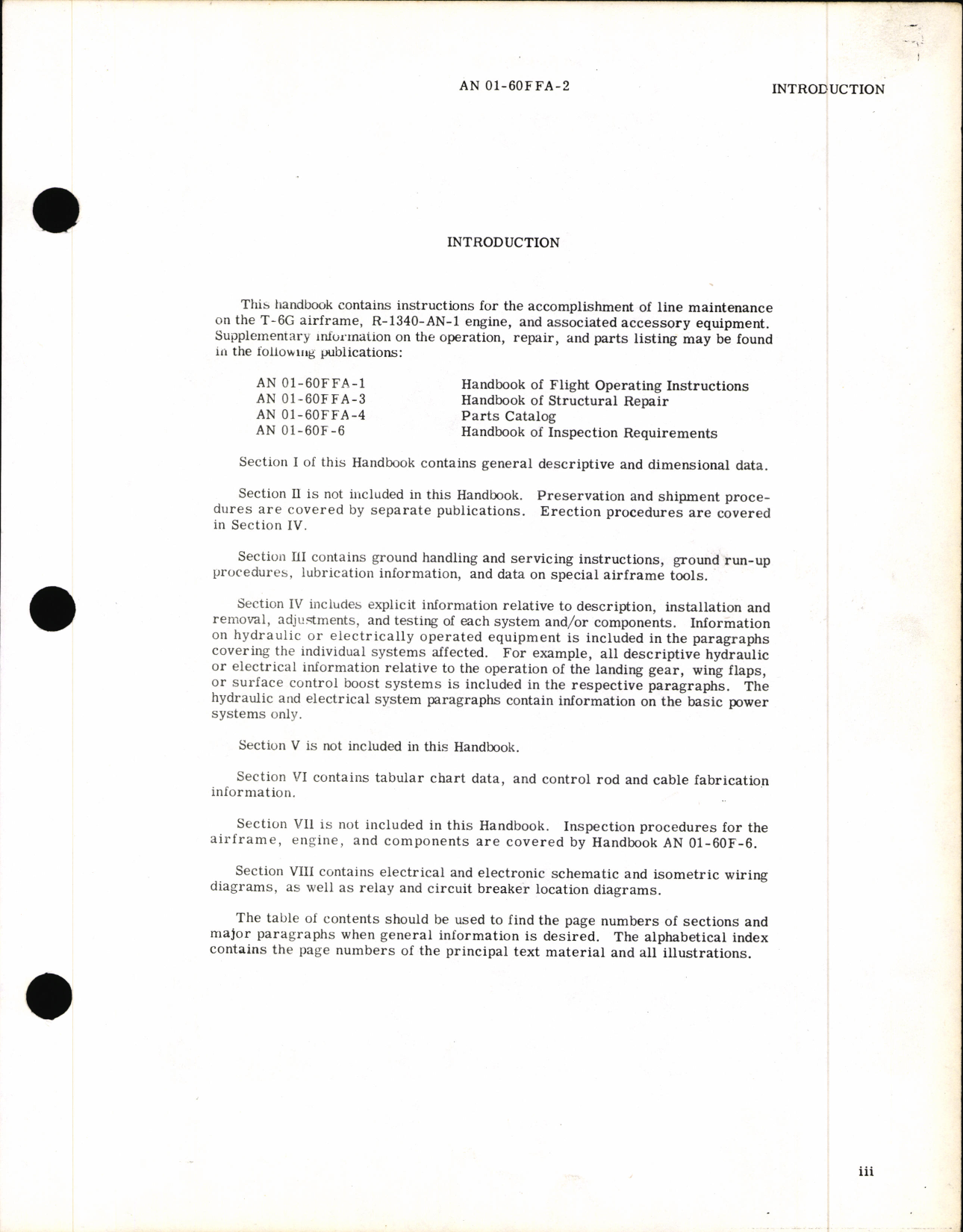 Sample page 1 from AirCorps Library document: Erection and Maintenance Instructions for T-6G