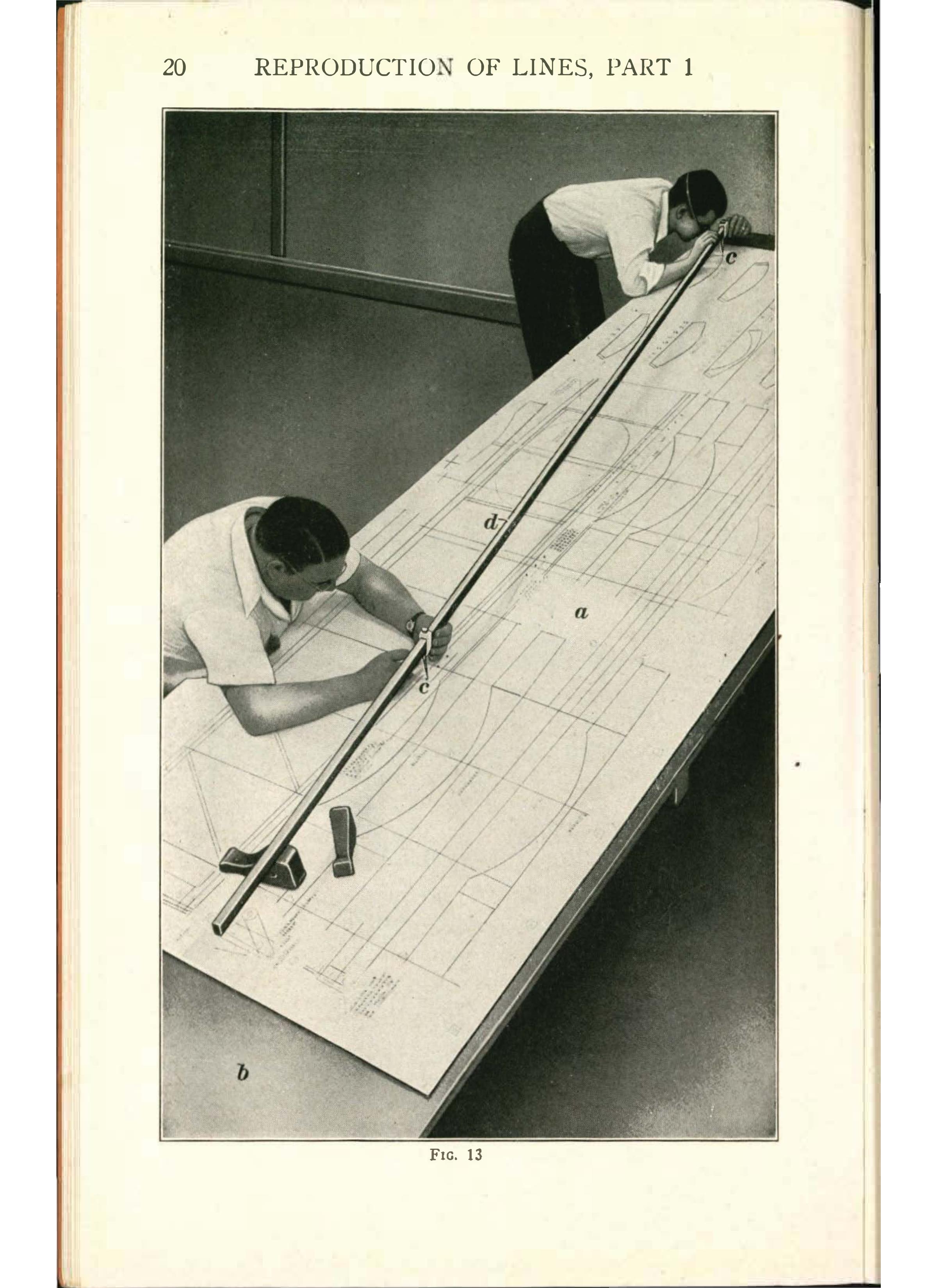 Sample page 22 from AirCorps Library document: Templets and Layout - Reproduction of Lines Part 1 - Bureau of Aeronautics